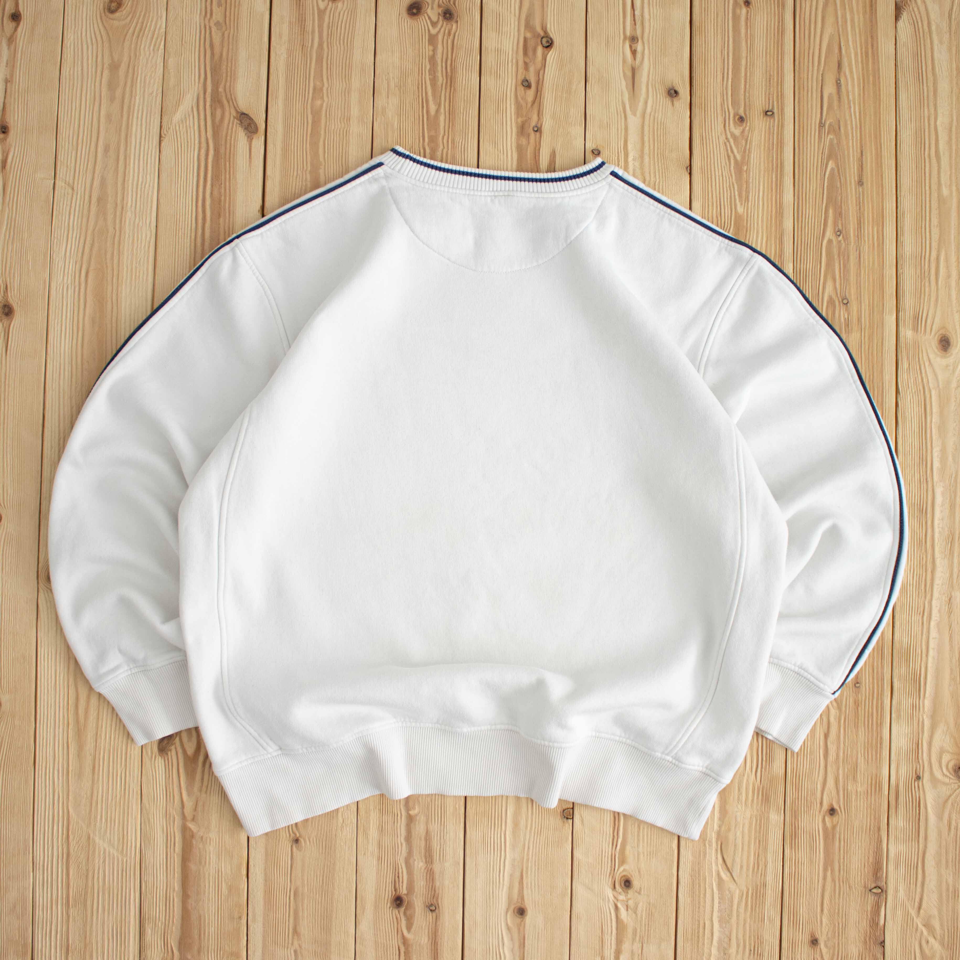 (XL) Nike Swoosh Vintage Embroidered Sweatshirt White