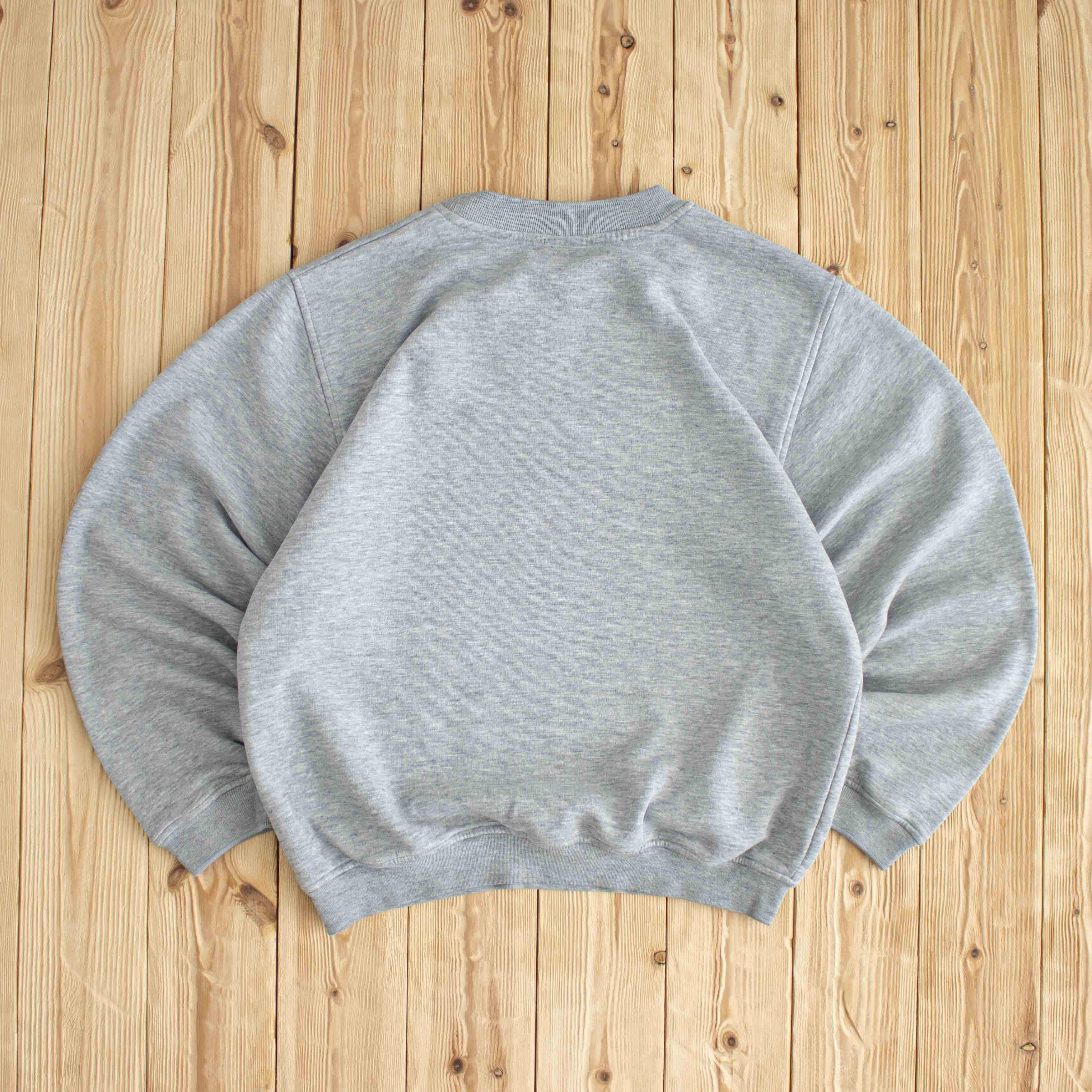 (S/M) Nike Swoosh Vintage Embroidered Sweatshirt Gray