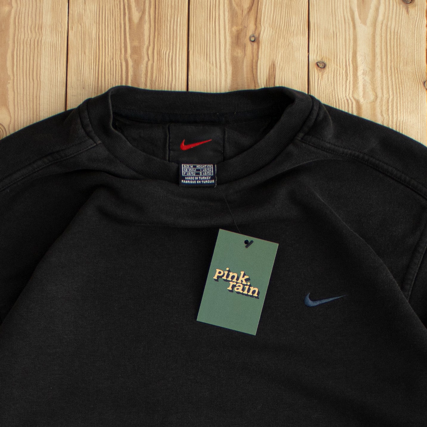 (M) Nike Vintage Essential Embroidered Sweatshirt Black