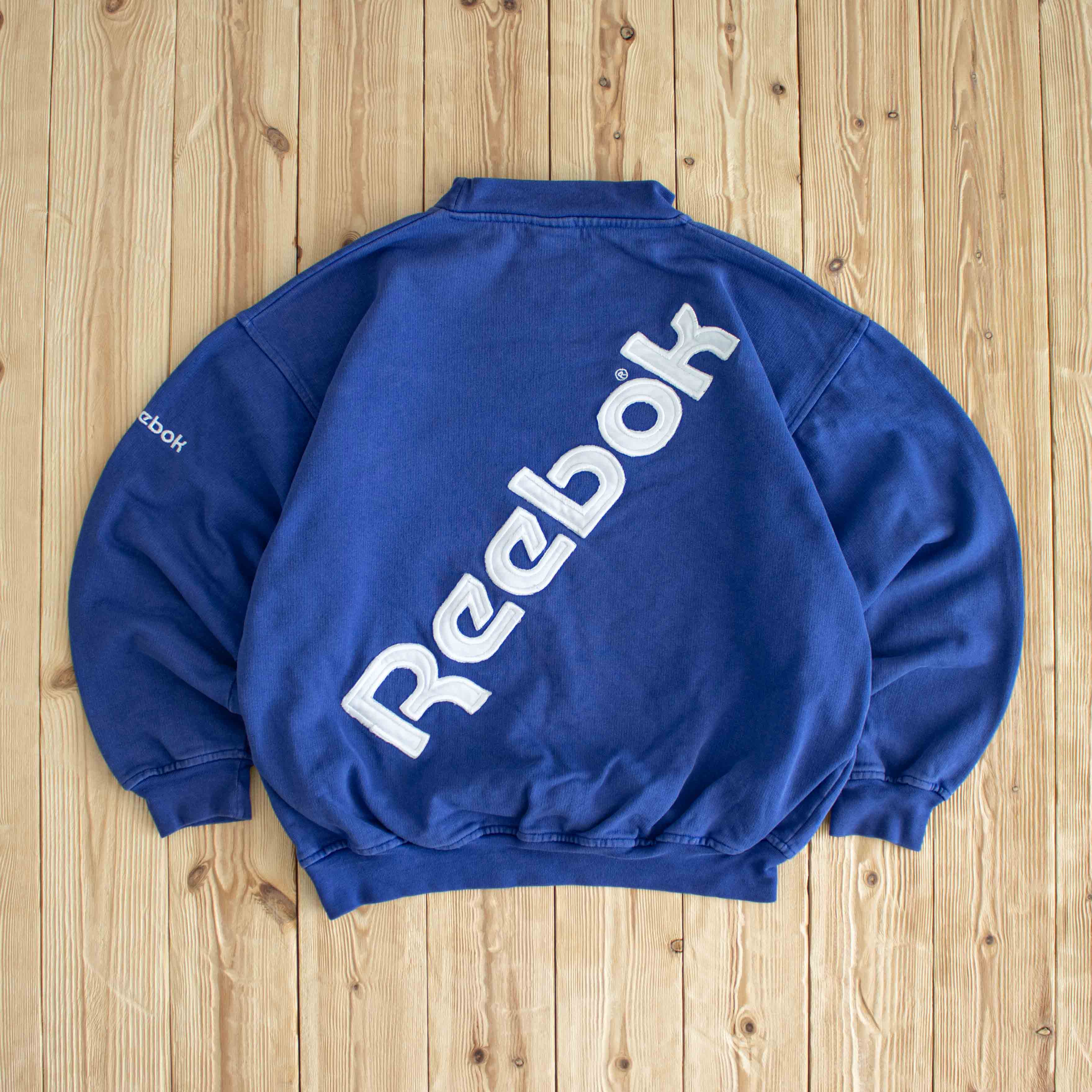 (M) Reebok Vintage Embroidered Sweatshirt Blue