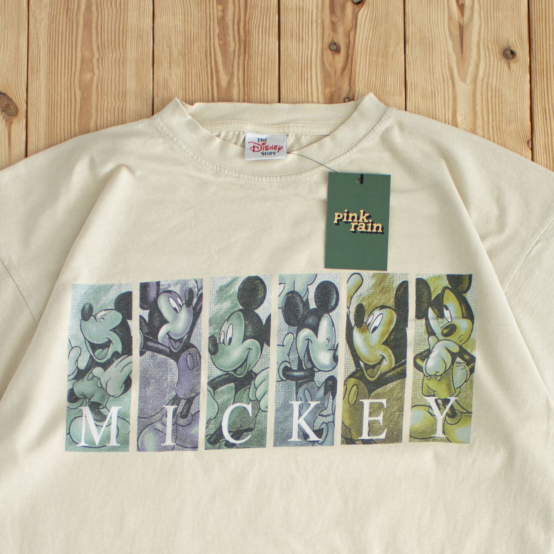 (M/L) Mickey Disney Vintage T-Shirt Yellow