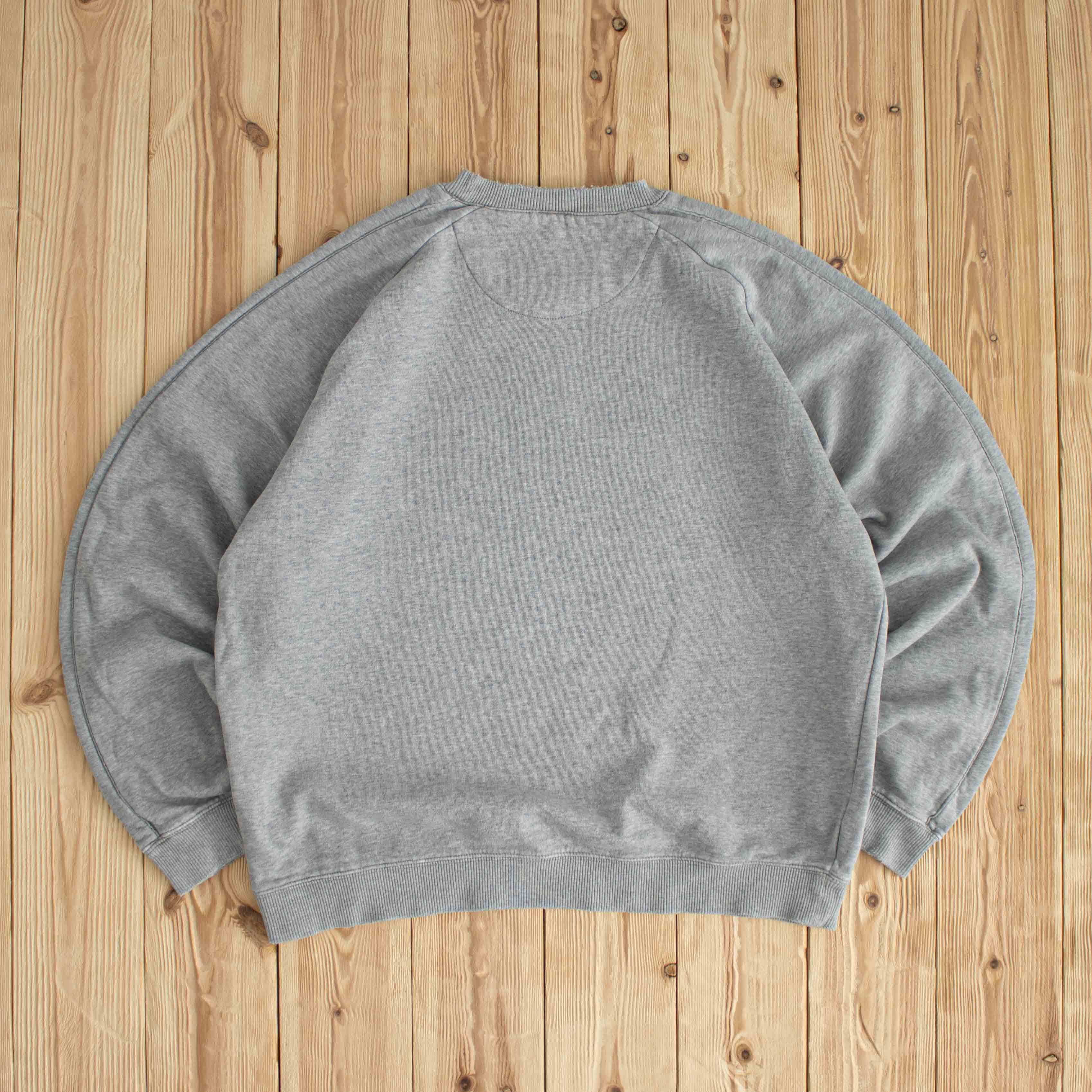 (M) Nike Swoosh Vintage Embroidered Sweatshirt Gray