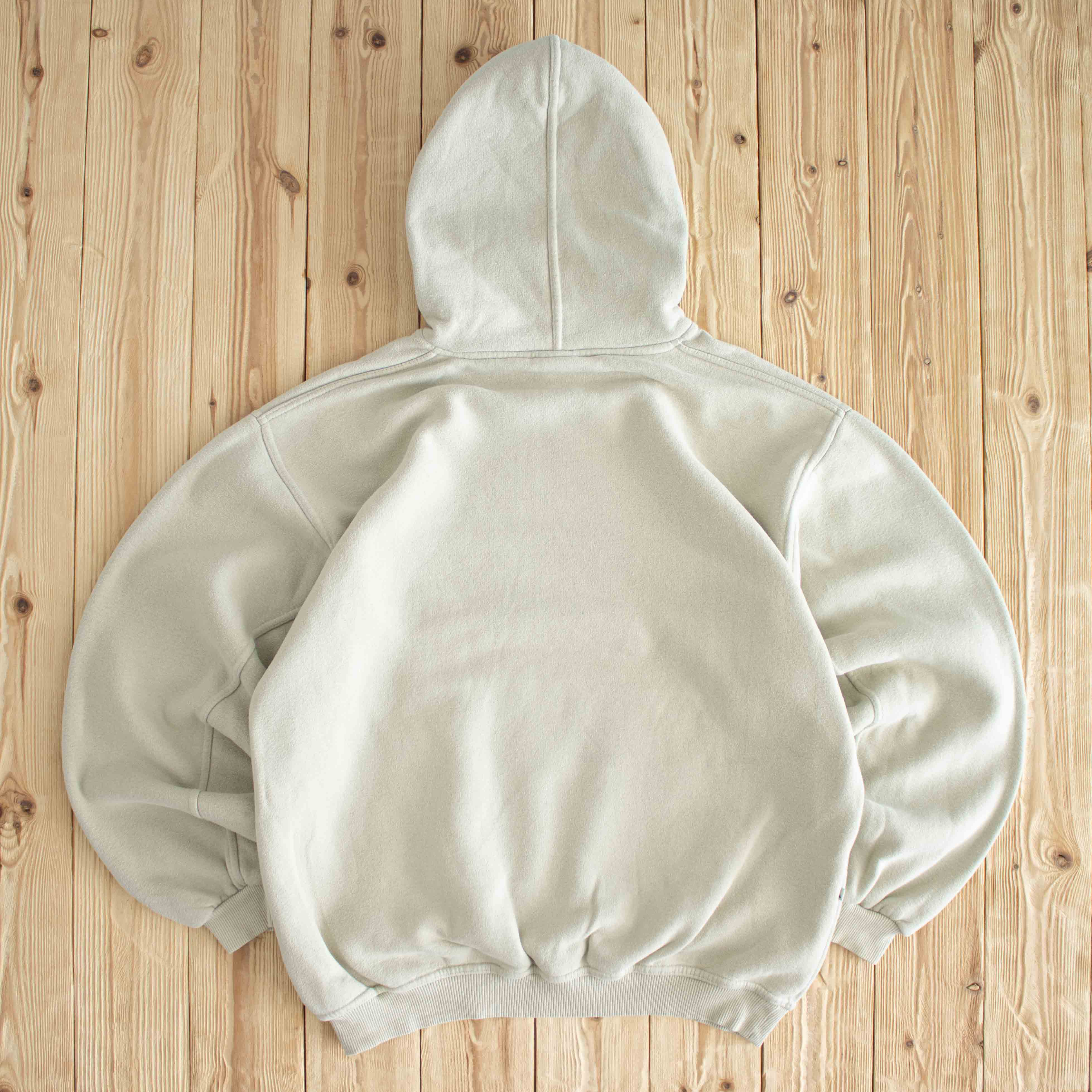 (XL) Adidas Vintage Athletic Club Embroidered Hoodie Beige