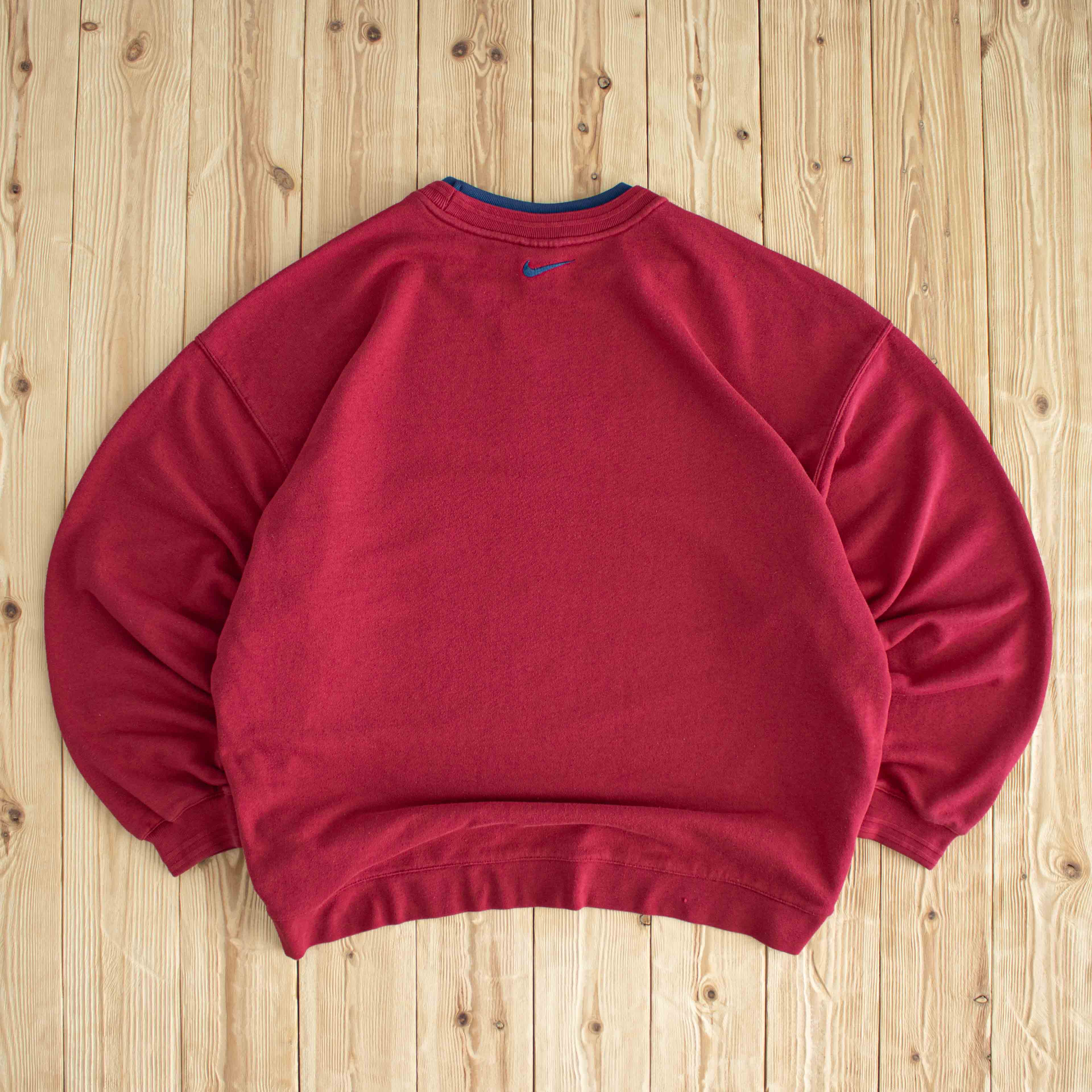 (XL/XXL) Nike Vintage Authentic Athletic Embroidered Sweatshirt Red