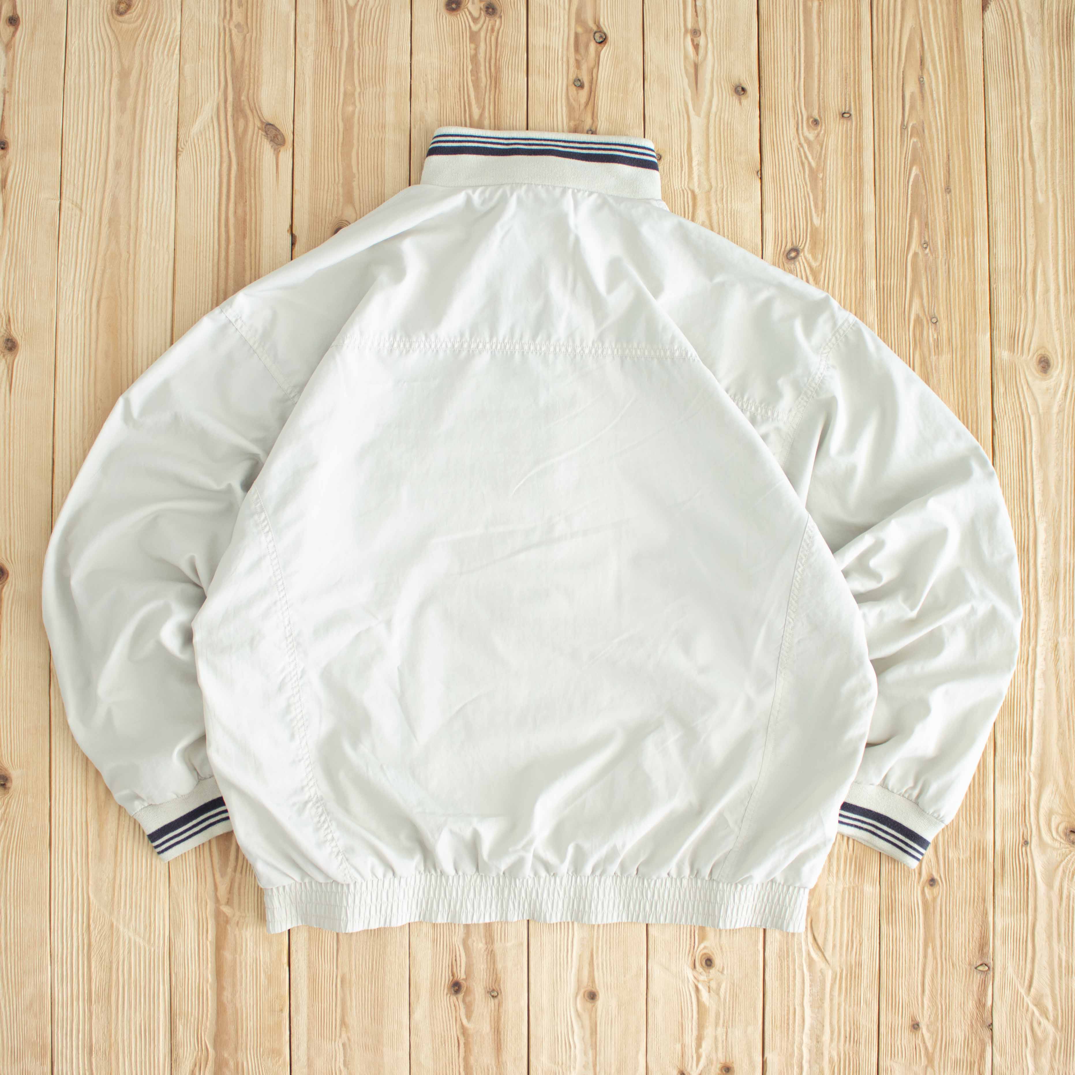 (L/XL) Adidas Vintage Essential Embroidered Jacket Beige