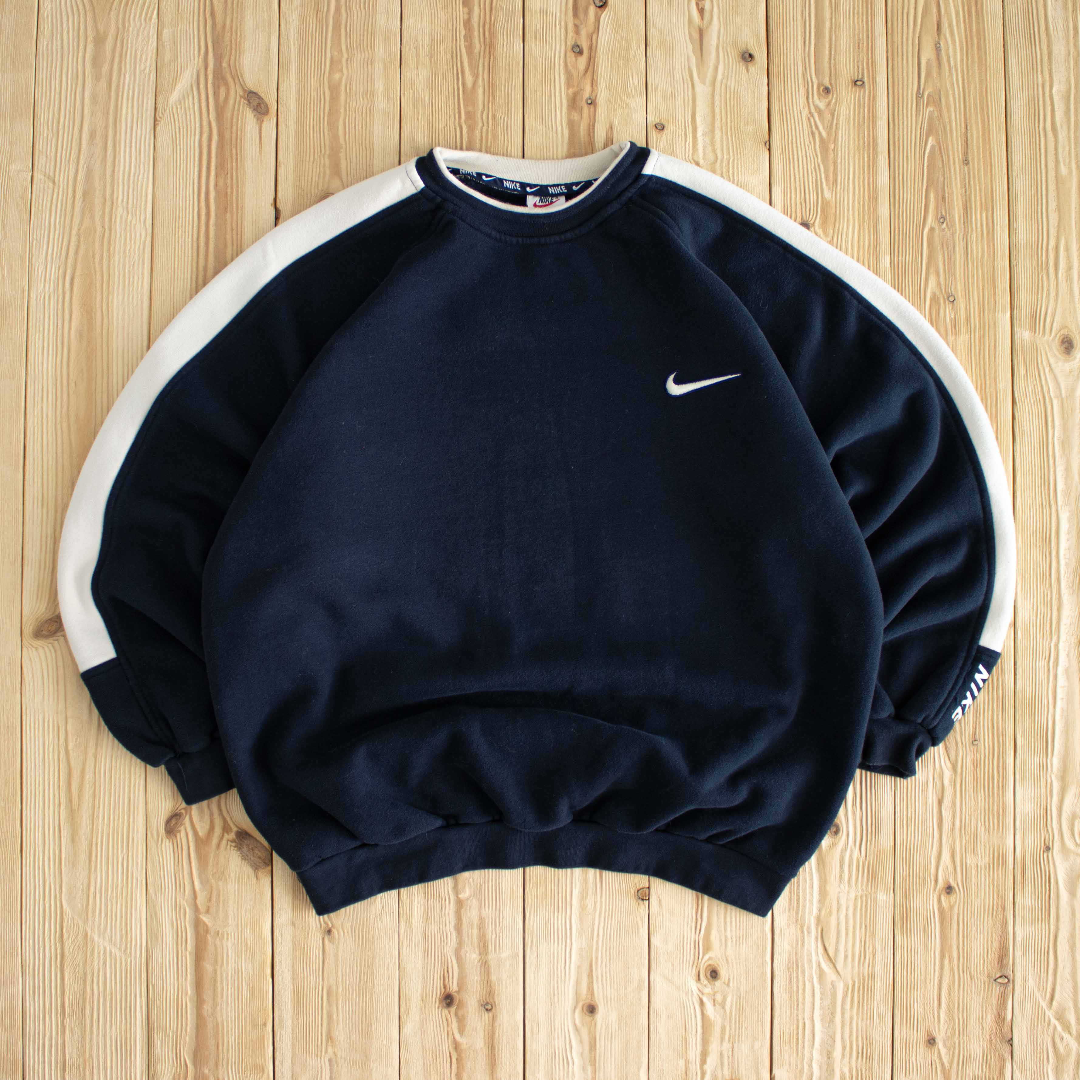 (L) Nike Vintage Embroidered Sweatshirt Blue