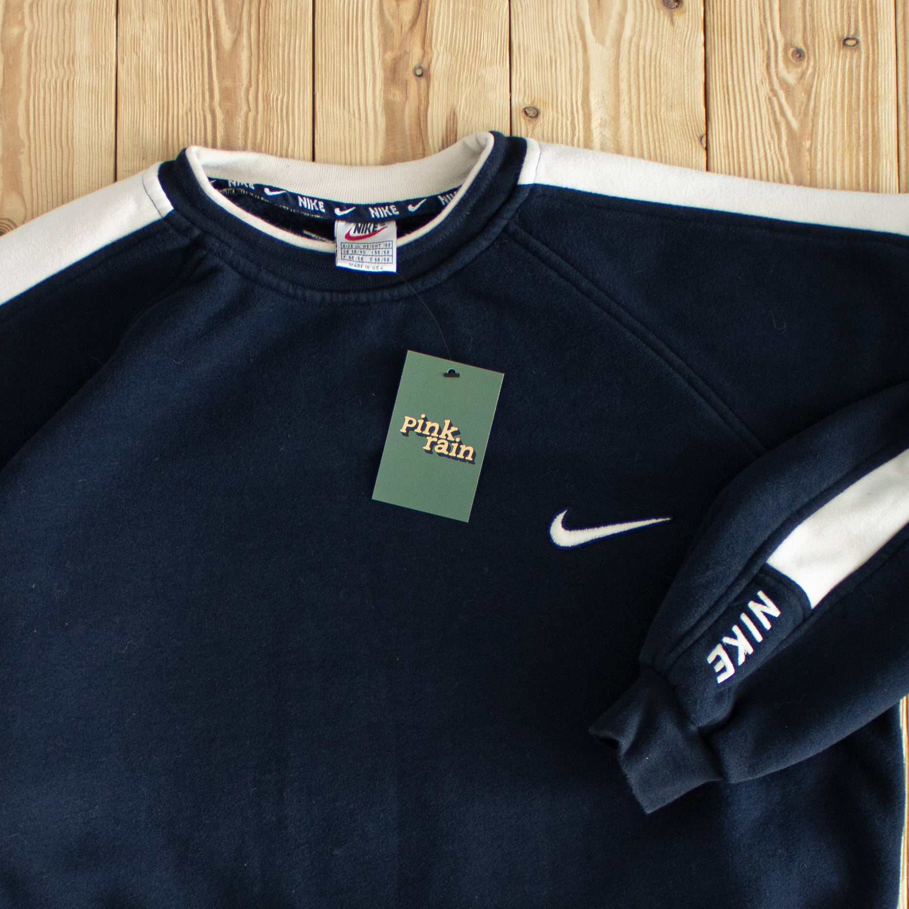 (L) Nike Vintage Embroidered Sweatshirt Blue