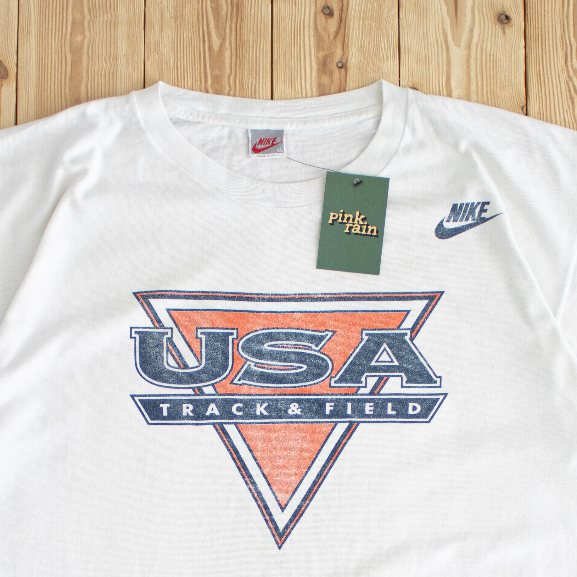 (XL) Nike USA Track & Field Vintage T-Shirt White