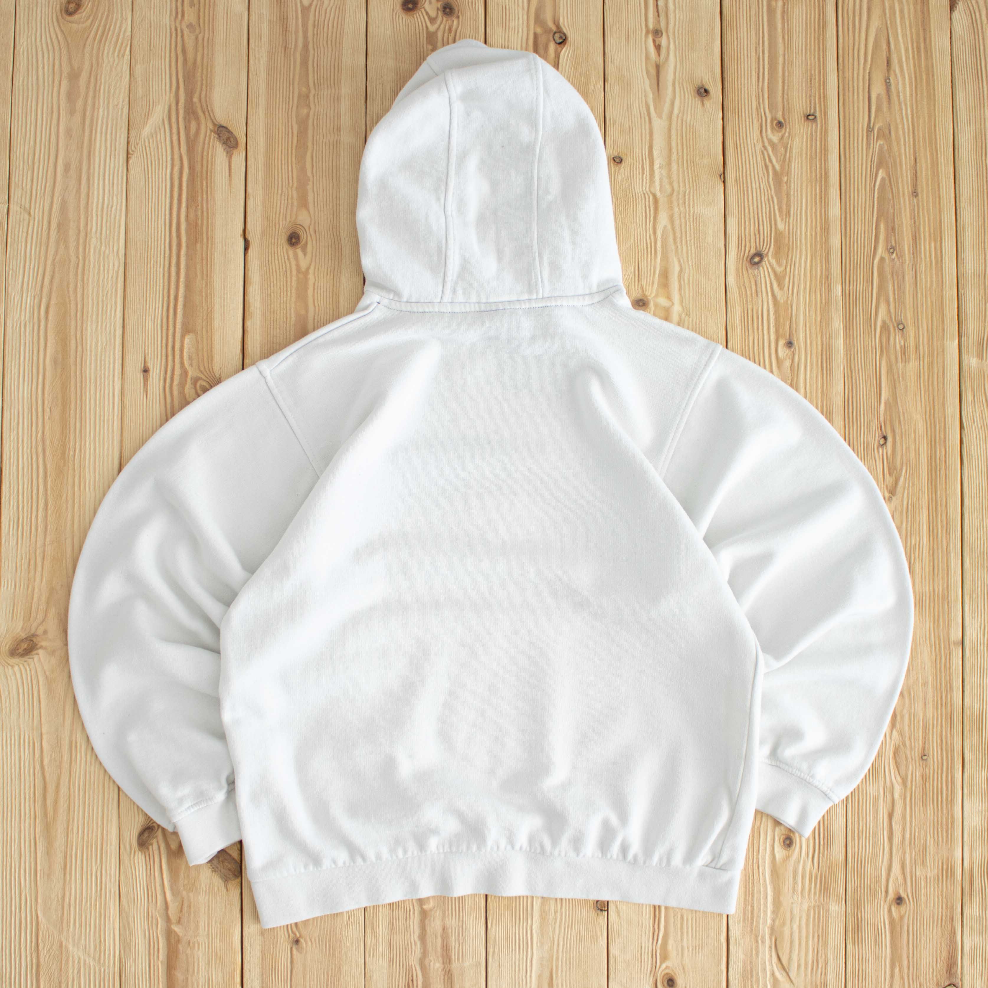 (S) Nike Athletic Vintage Embroidered Hoodie White