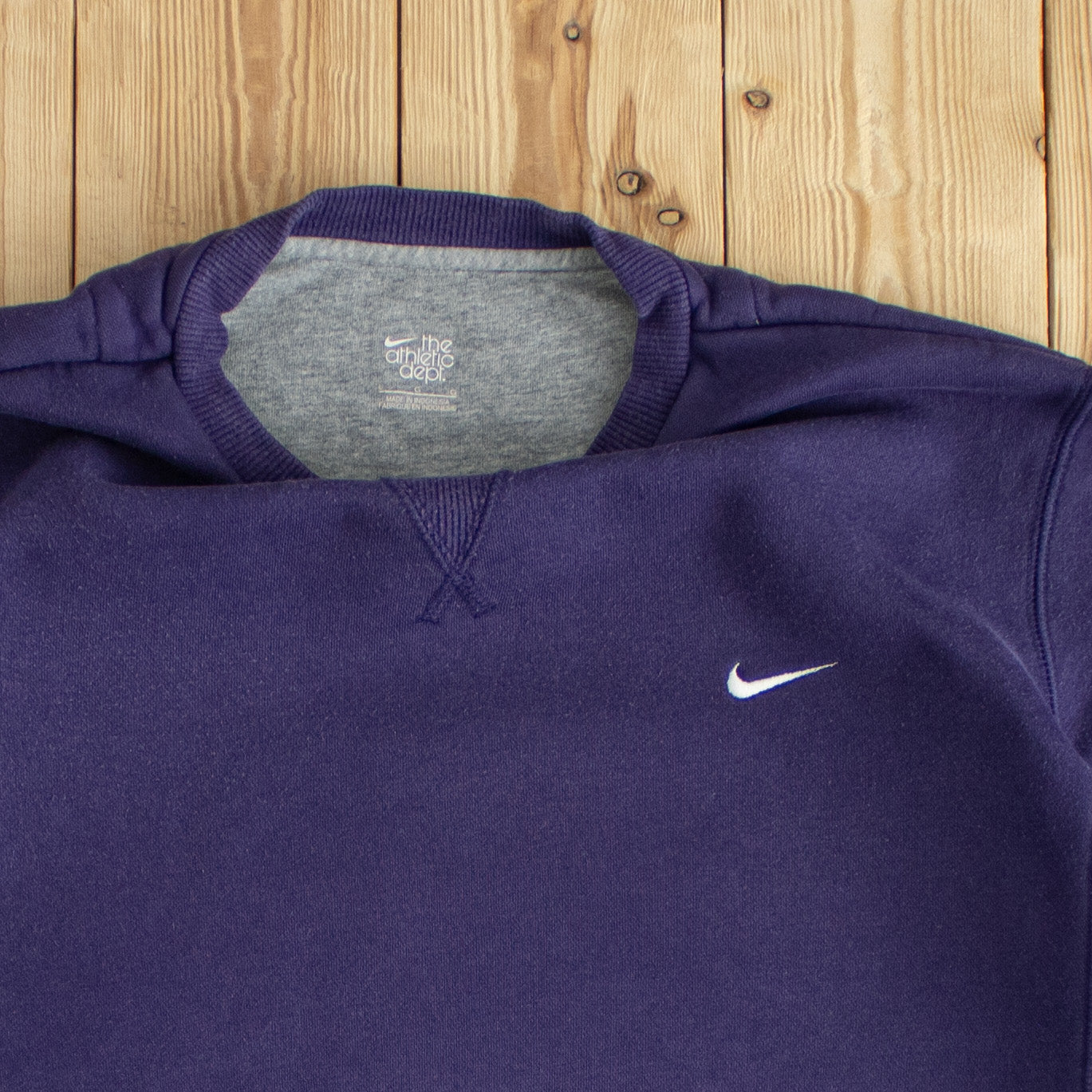 (M) Nike Vintage Embroidered Sweatshirt Purple