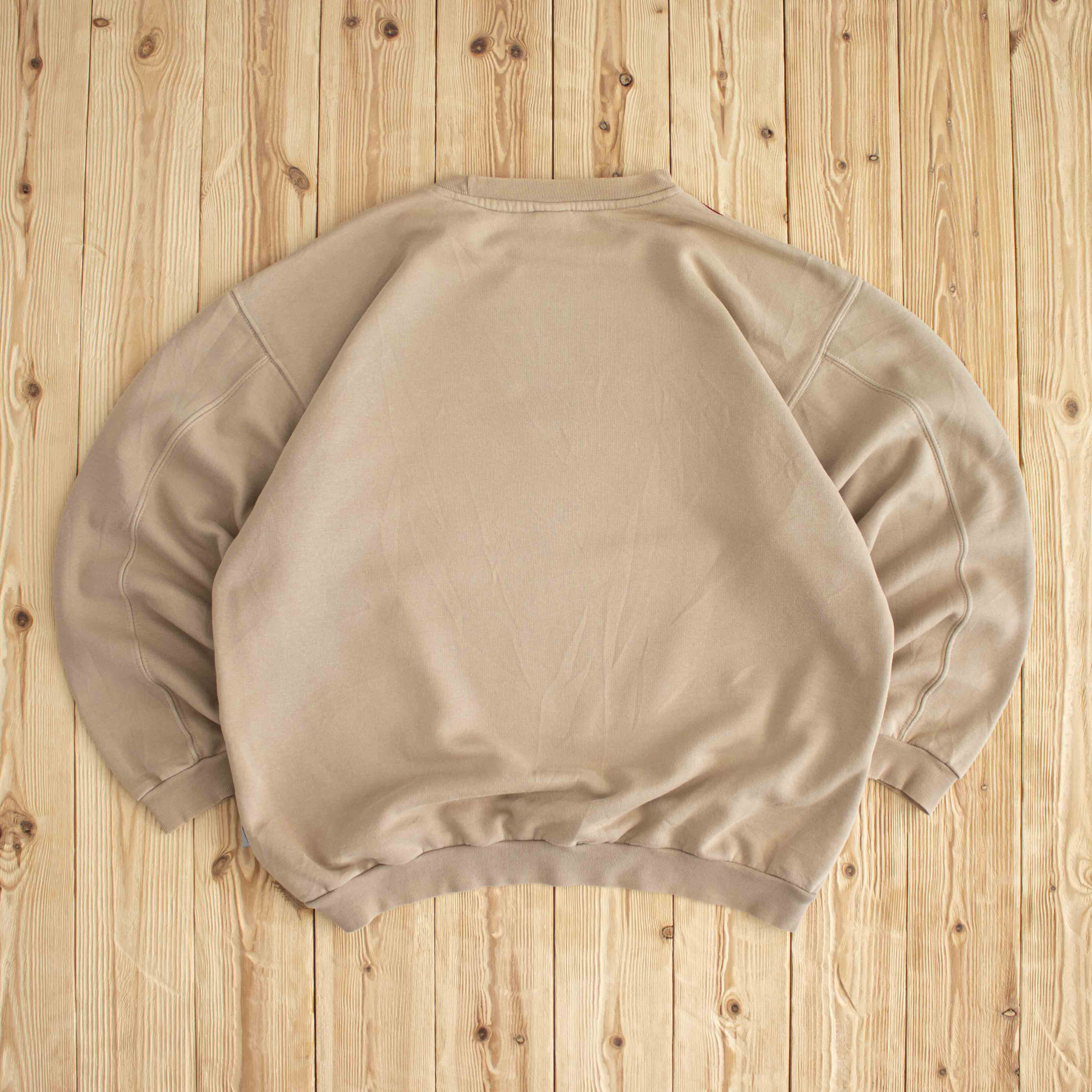 (XL) Nike Athletic Vintage Embroidered Sweatshirt Beige