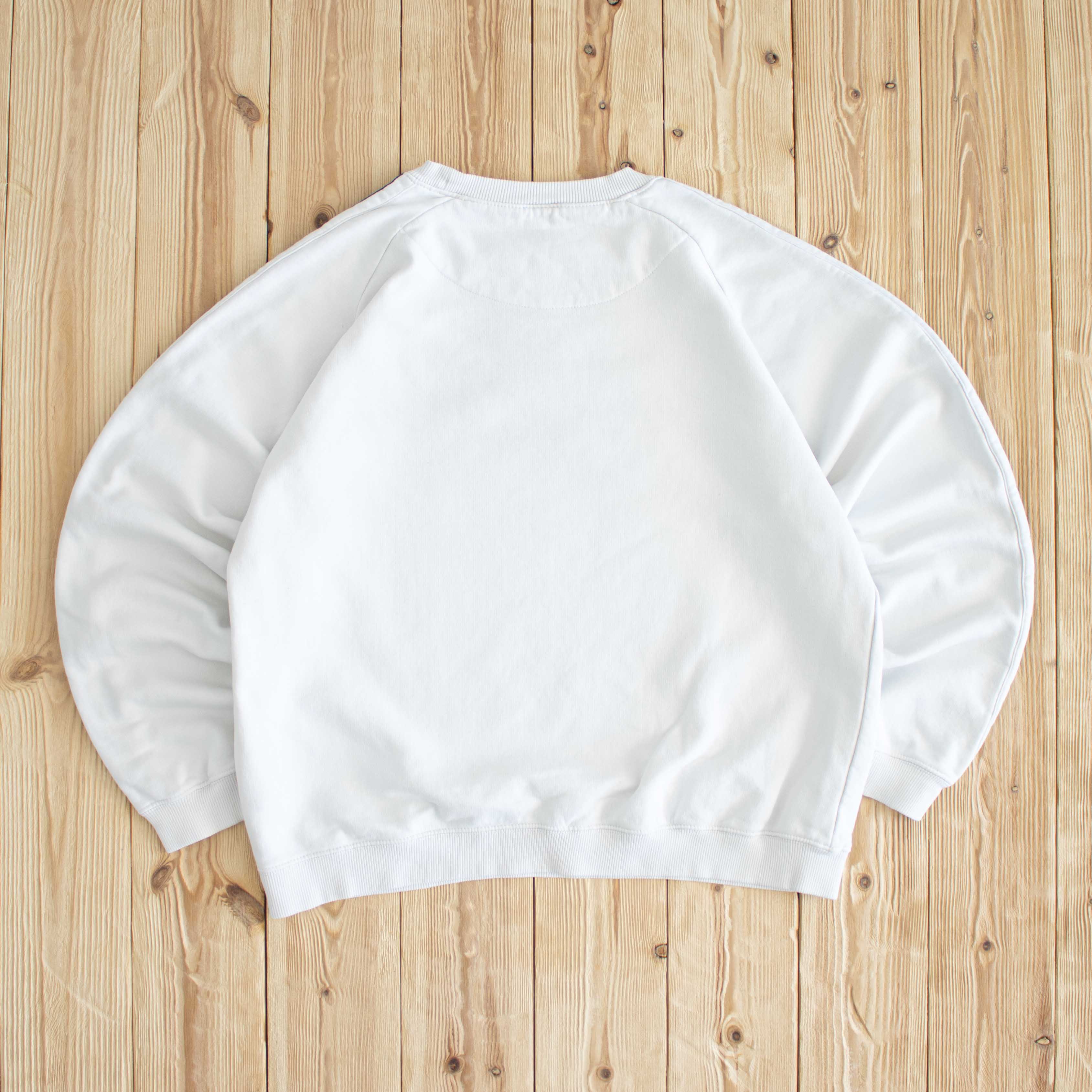 (M) Nike Logo Vintage Embroidered Sweatshirt White