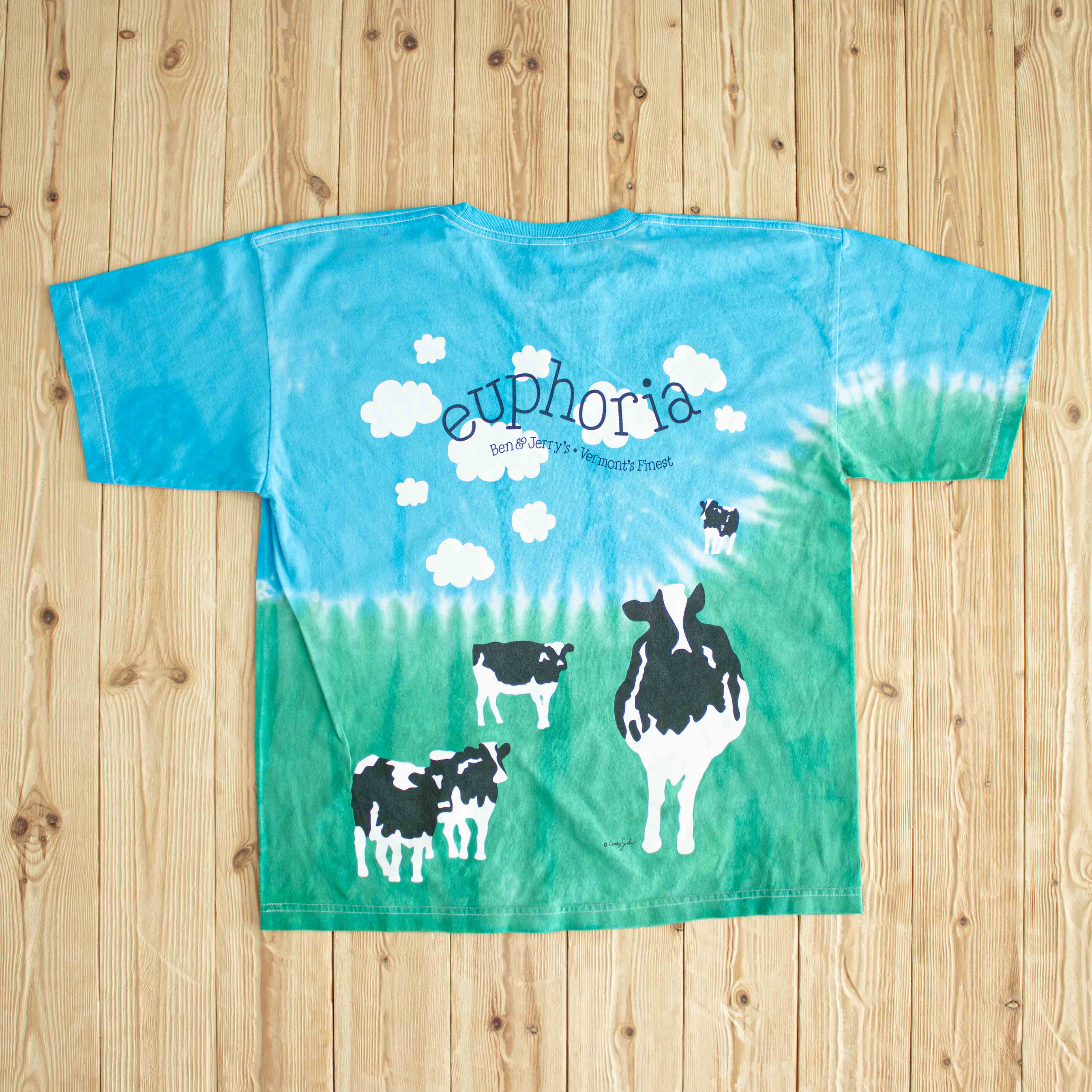 (L) Ben & Jerry's Euphoria Vintage T-Shirt Blue/Green
