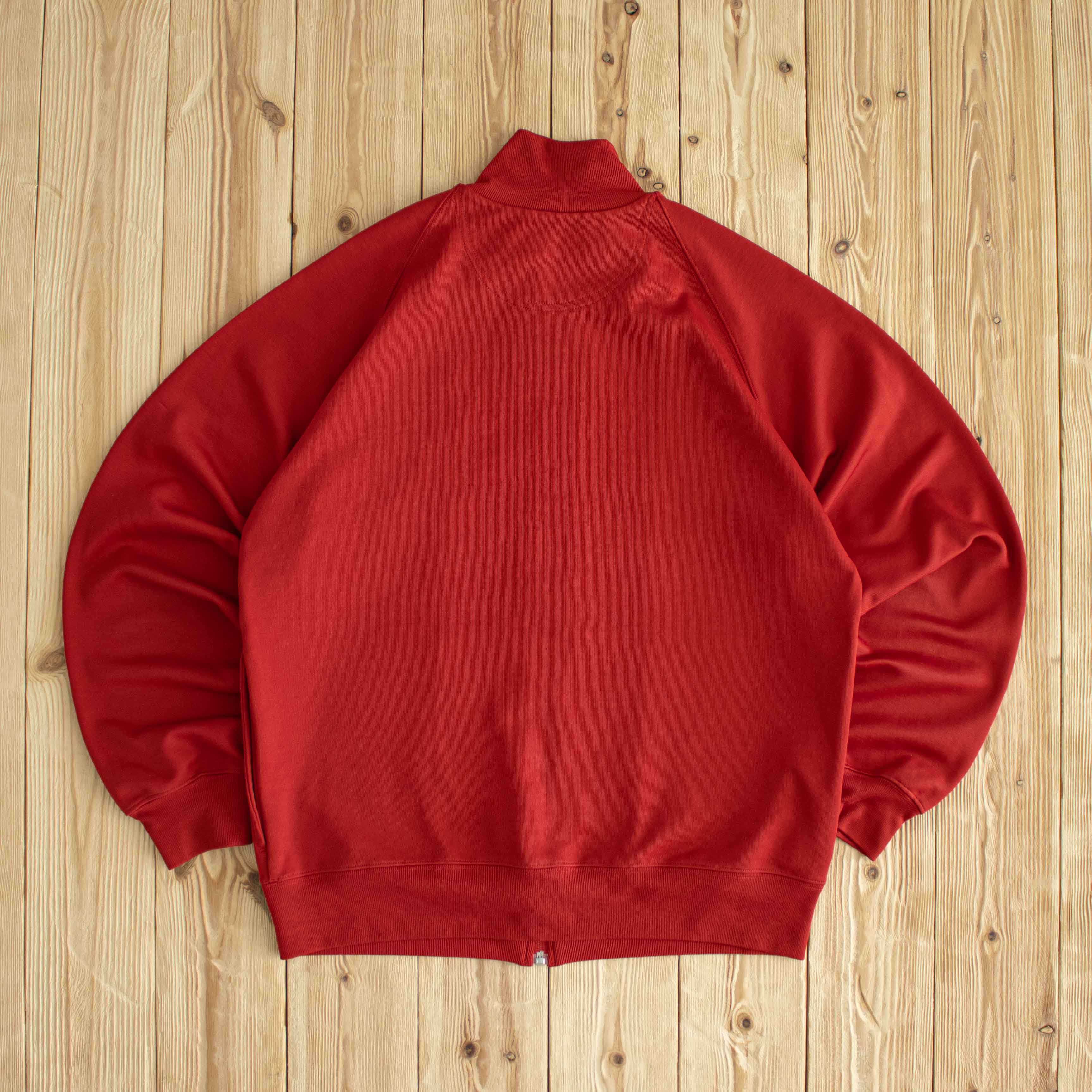 (S/M) Nike Vintage Embroidered Full-Zip Sweatshirt Red