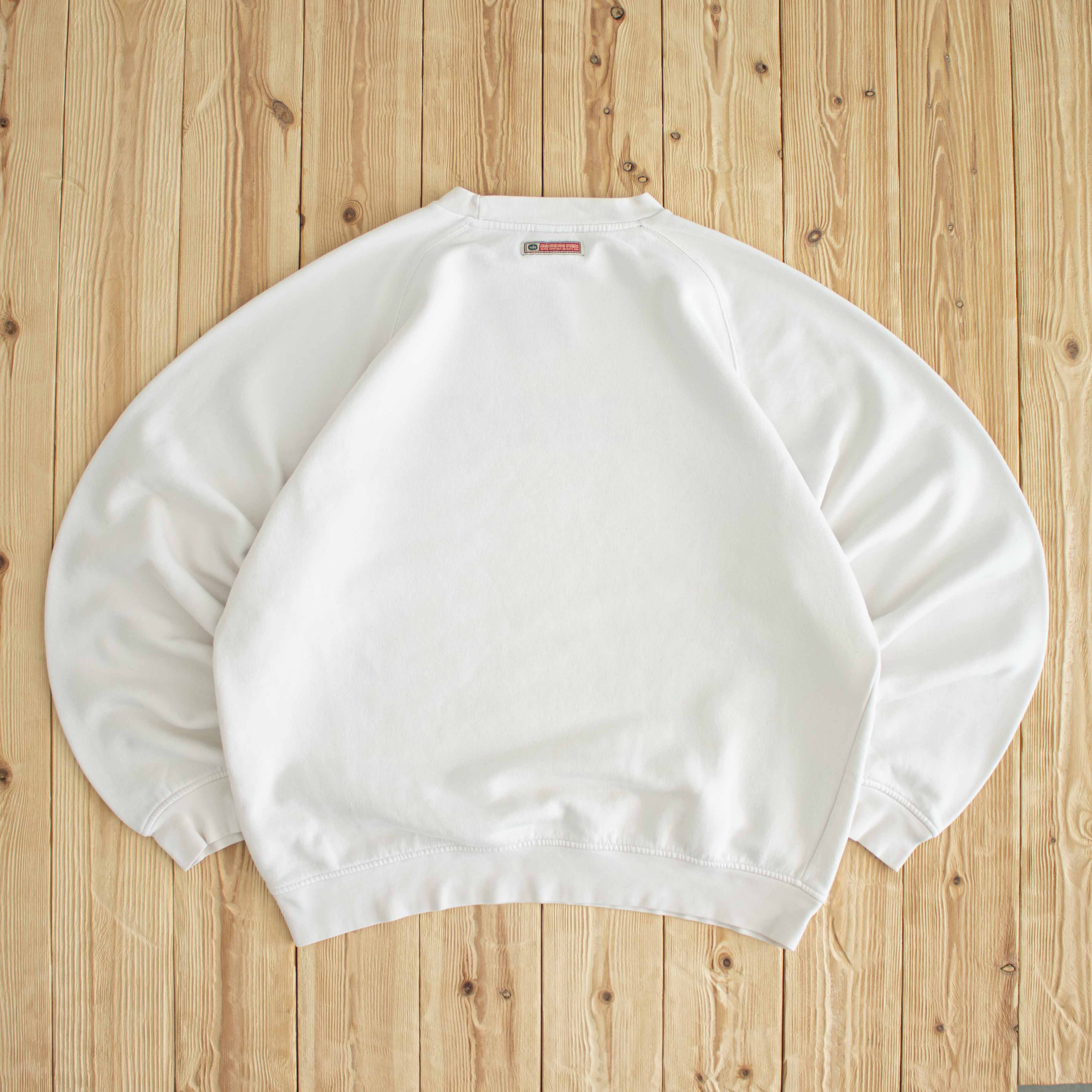 (M/L) Nike 71 Vintage Embroidered Sweatshirt White