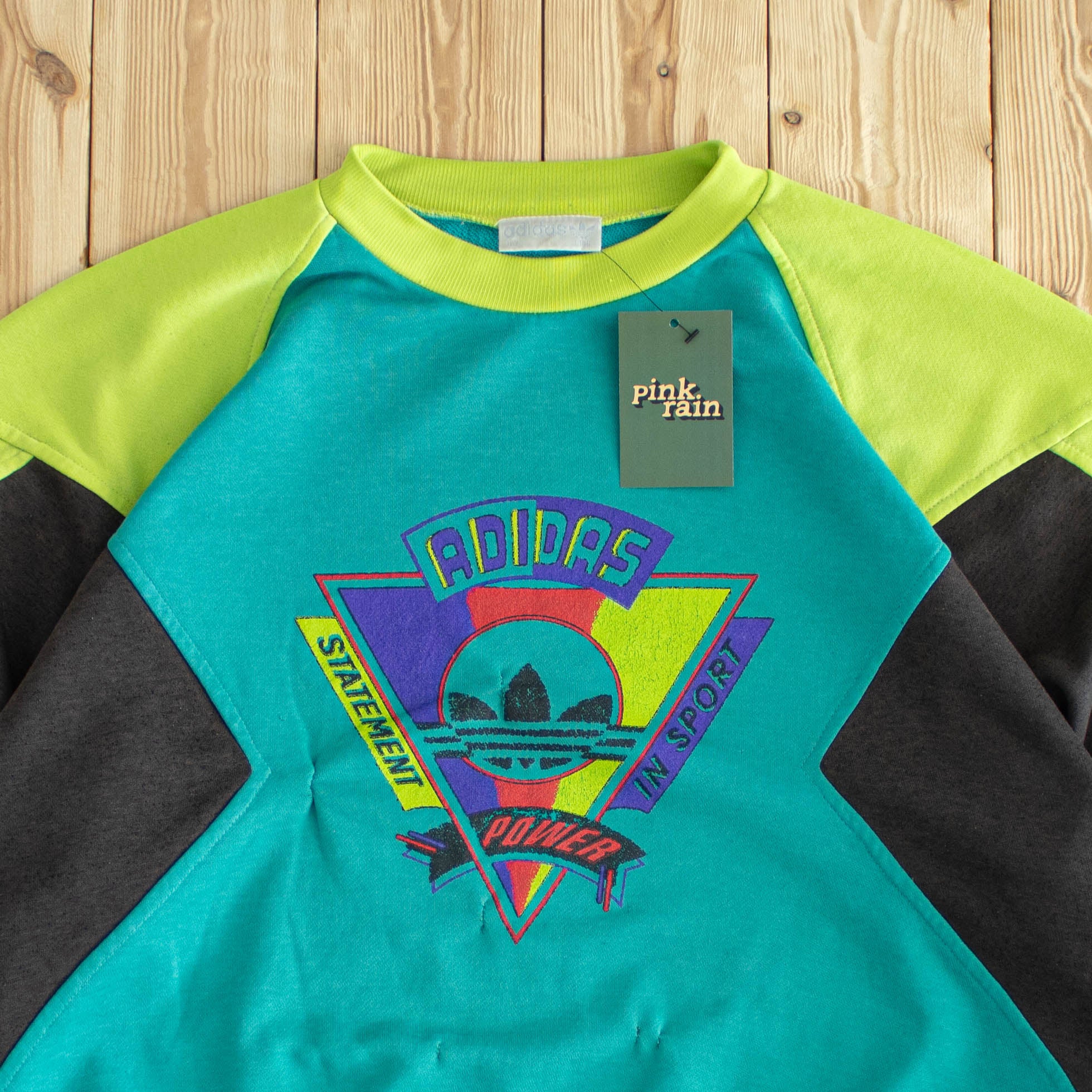 (L) Adidas 'Statement In Sport' Vintage Sweatshirt Blue
