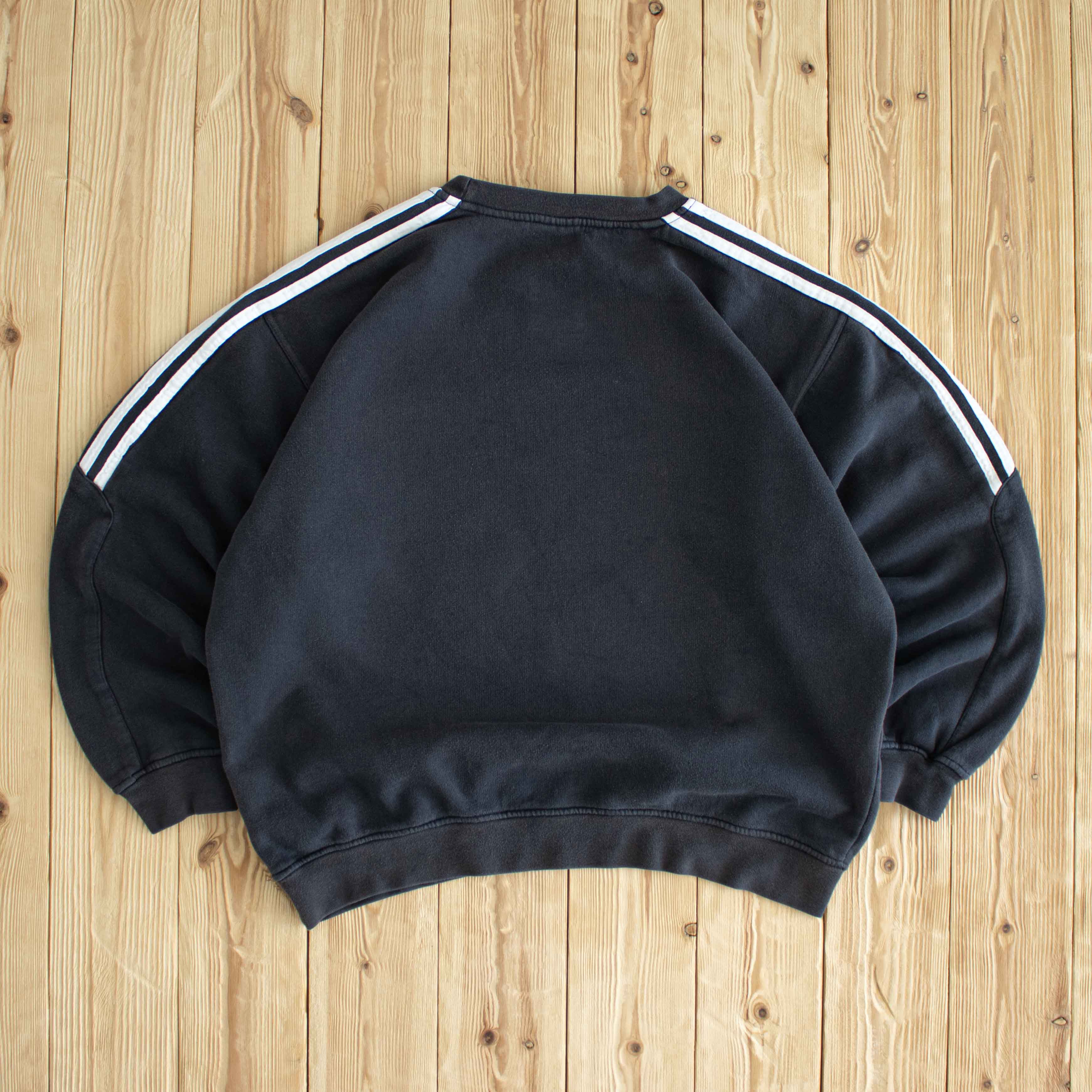 (M) Adidas Vintage Essential Embroidered Sweatshirt Blue
