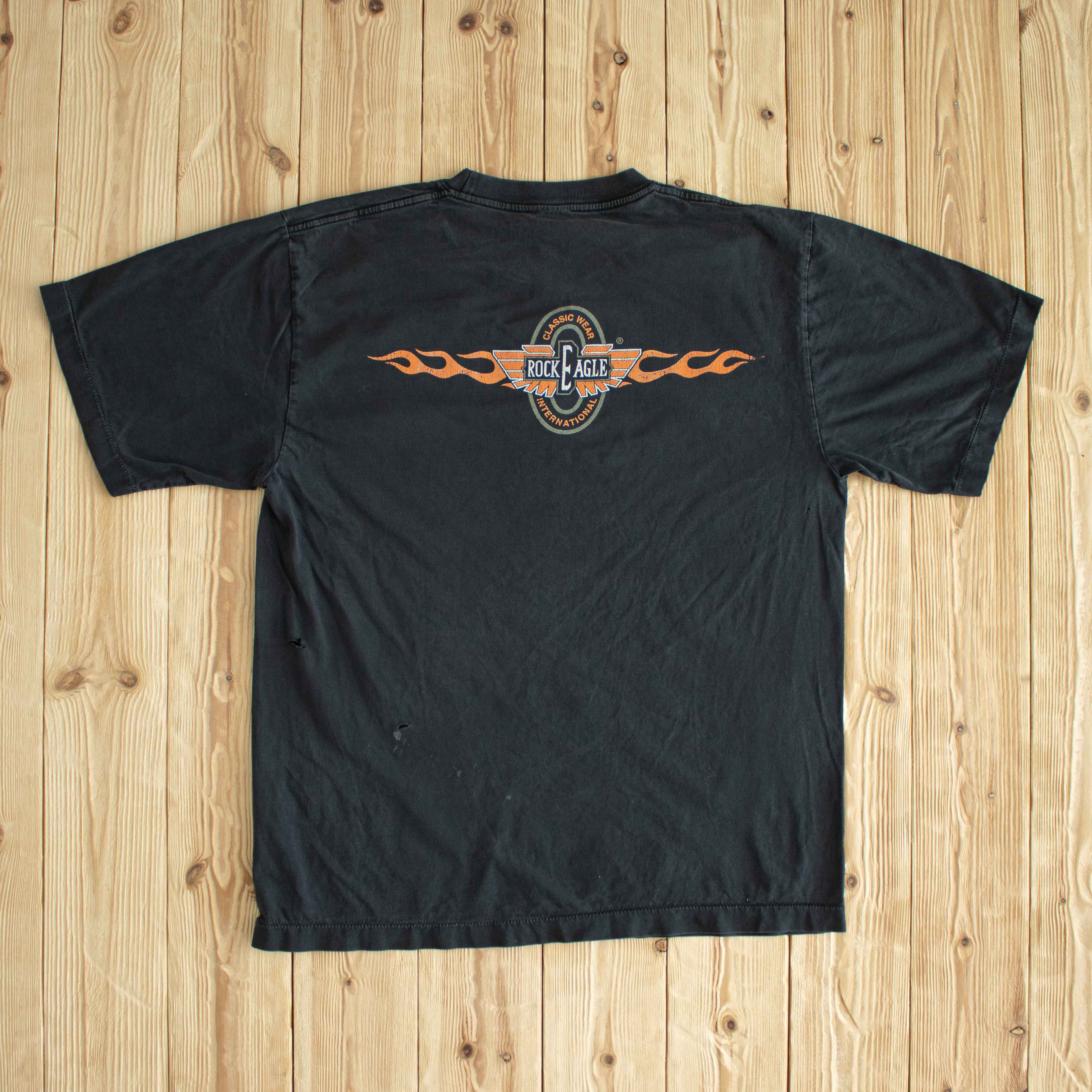 (M) Rock Eagle Vintage T-Shirt Black