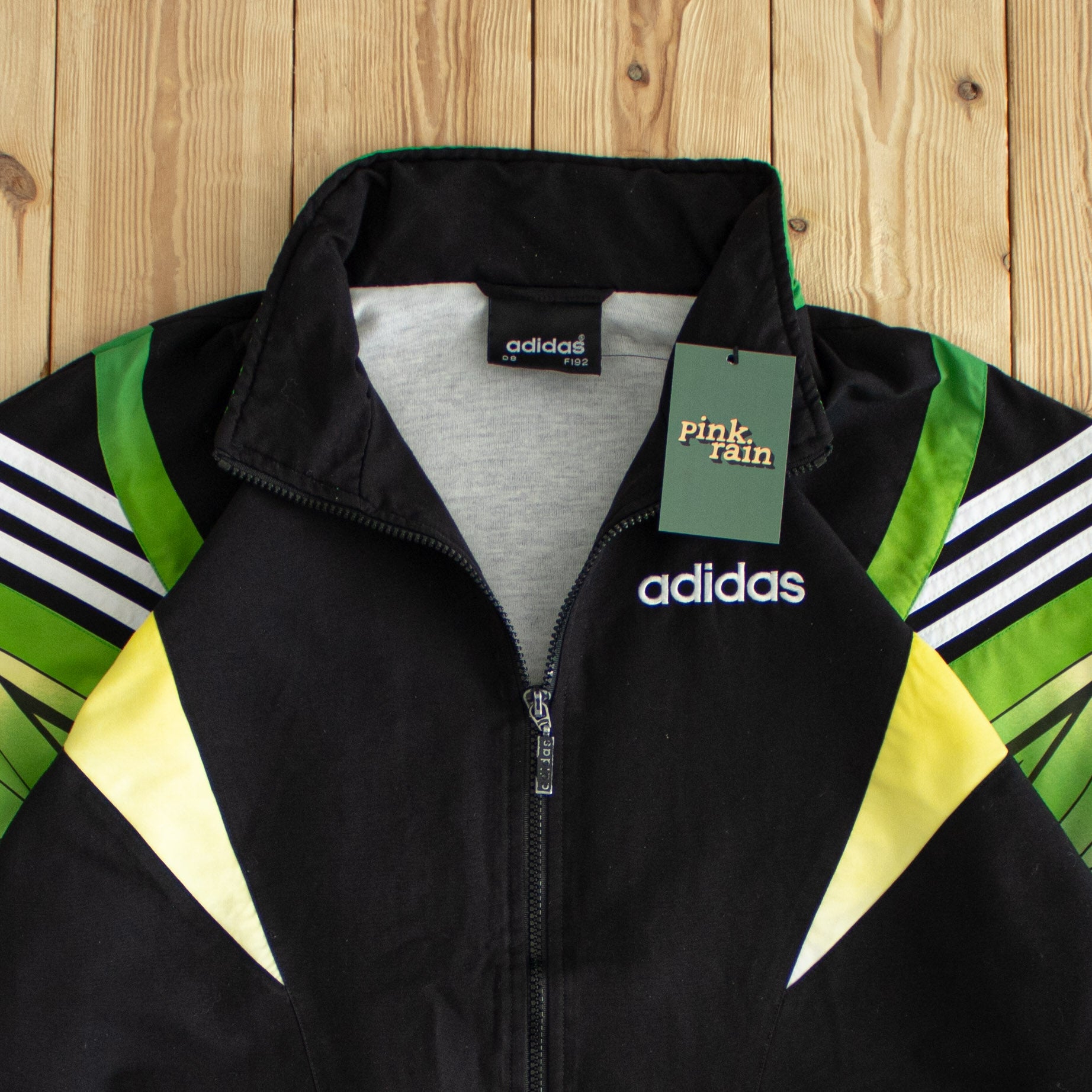 (L/XL) Adidas Vintage Embroidered Jacket Black