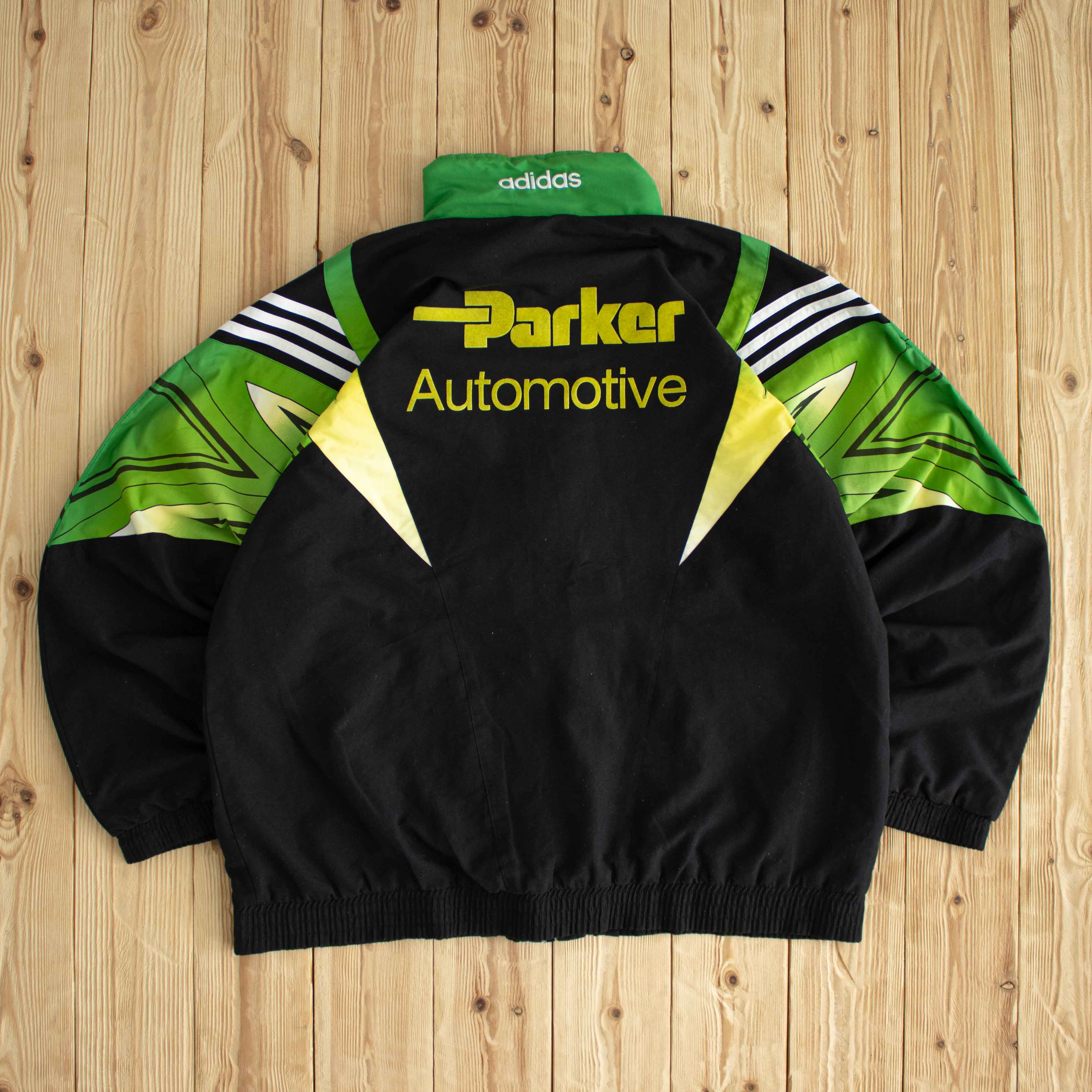 (L/XL) Adidas Vintage Embroidered Jacket Black