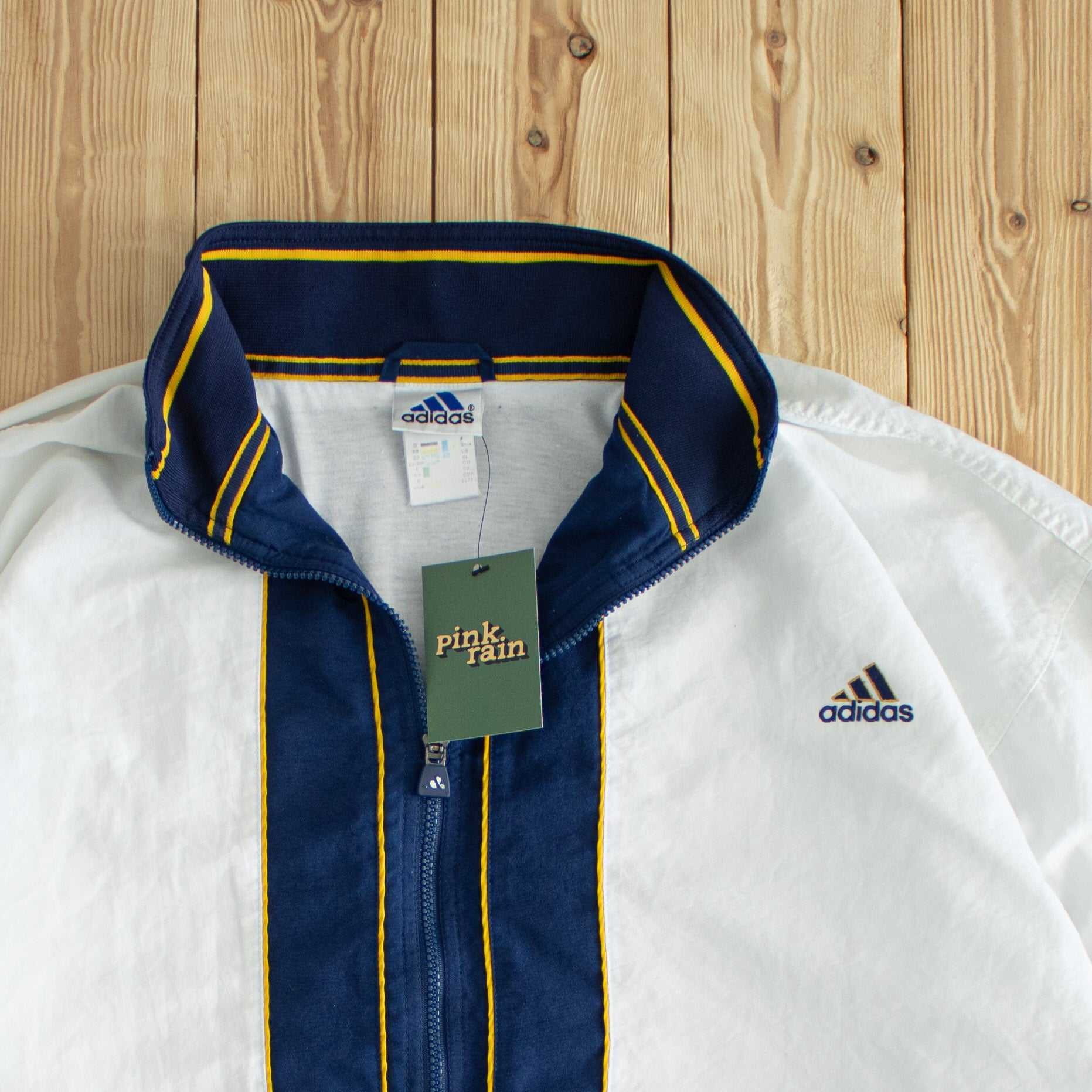 (XL) Adidas Vintage Embroidered Jacket White