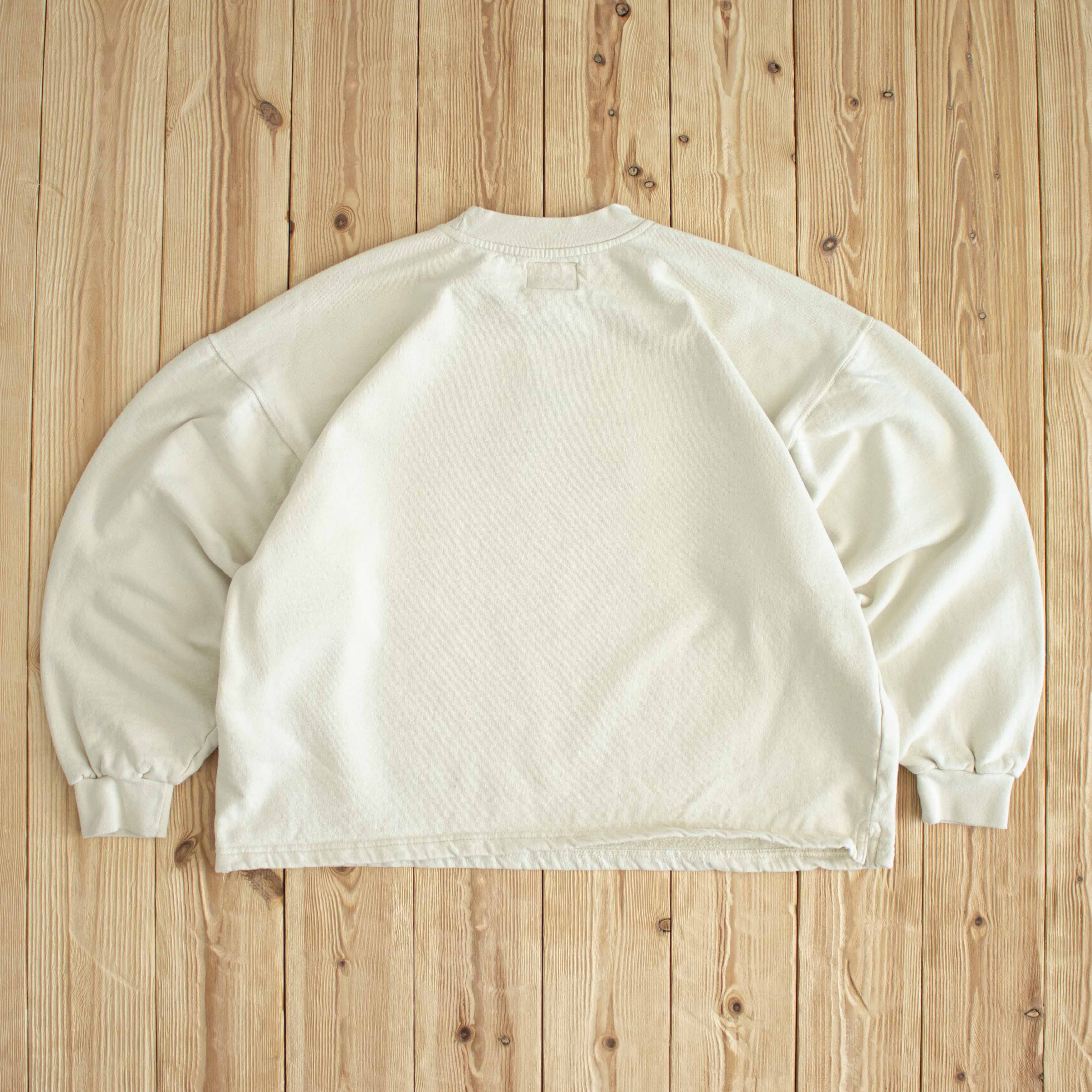 (S/M) Nike Swoosh Vintage Embroidered Sweatshirt Beige