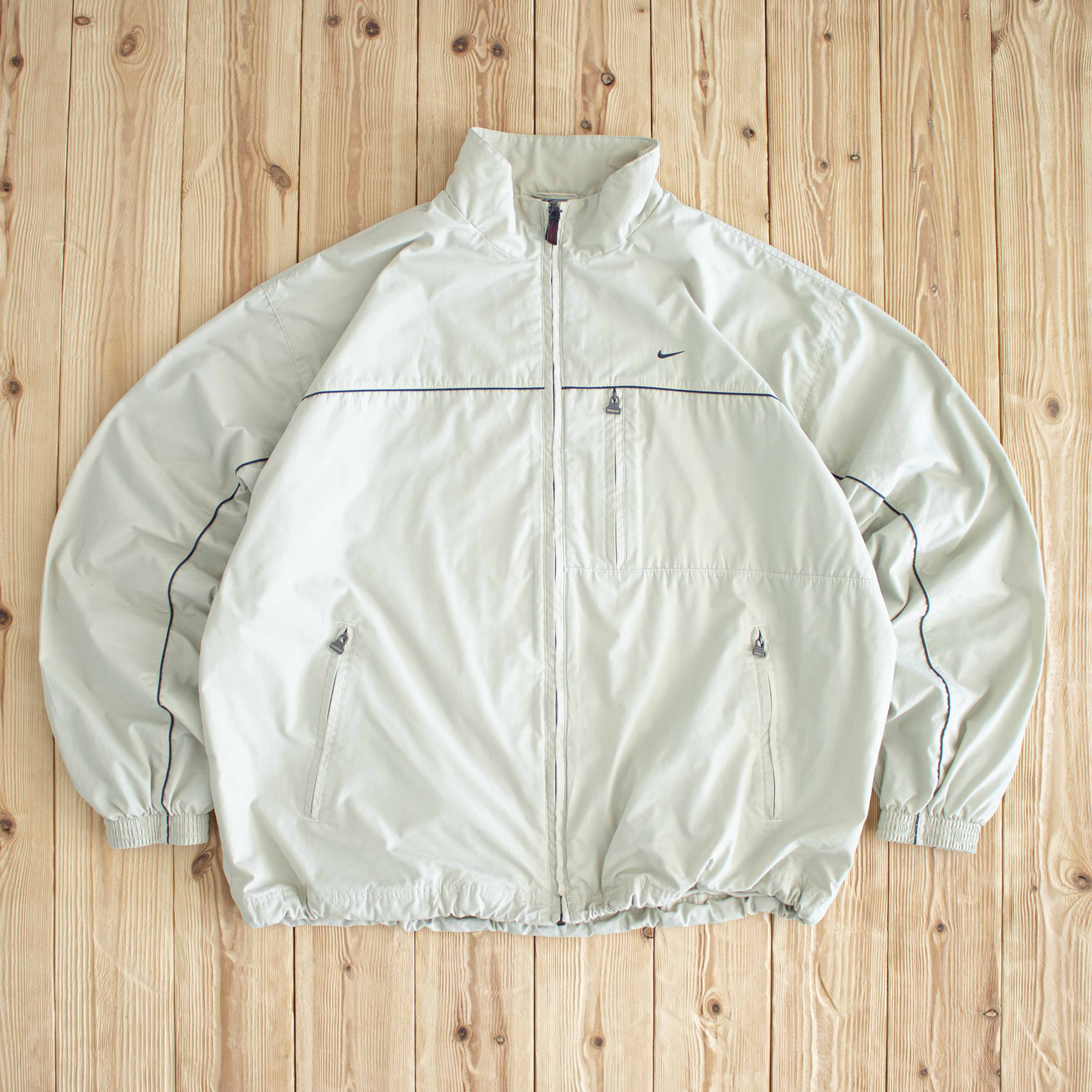 (L/XL) Nike Vintage Embroidered Jacket Beige