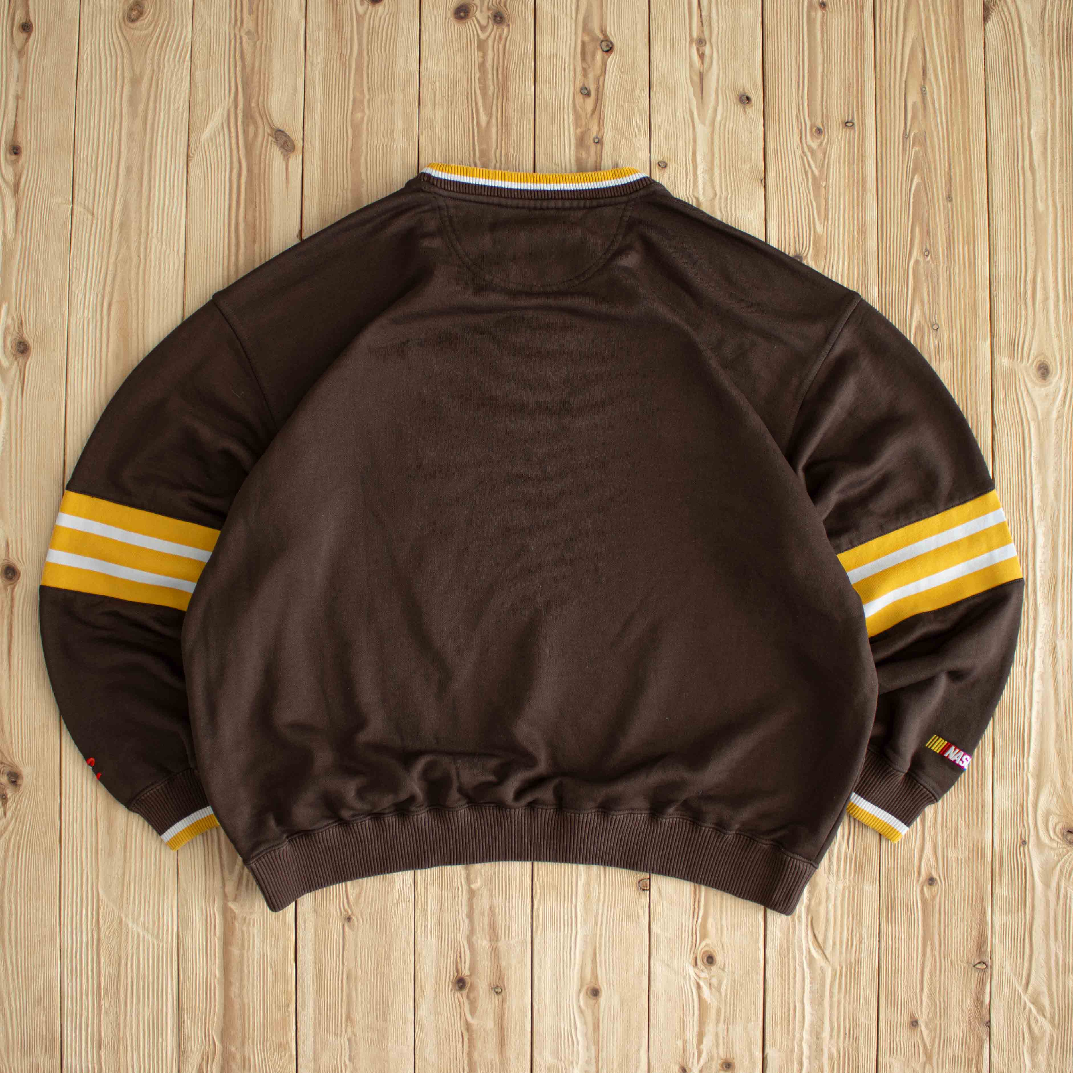 (XL) Chase Nascar Jarett 88 Vintage Embroidered Sweatshirt Brown