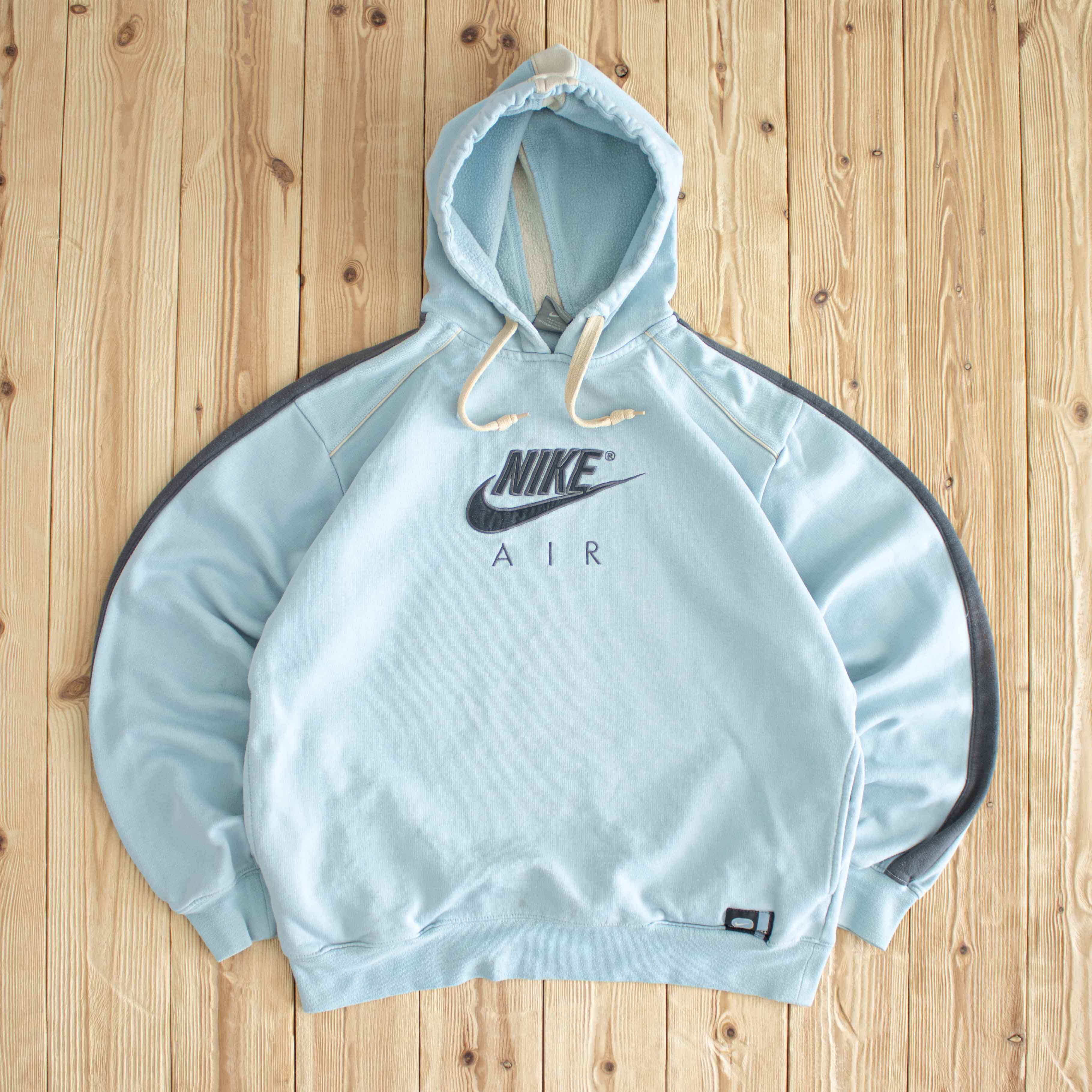(M) Nike Air Vintage Embroidered Hoodie Blue