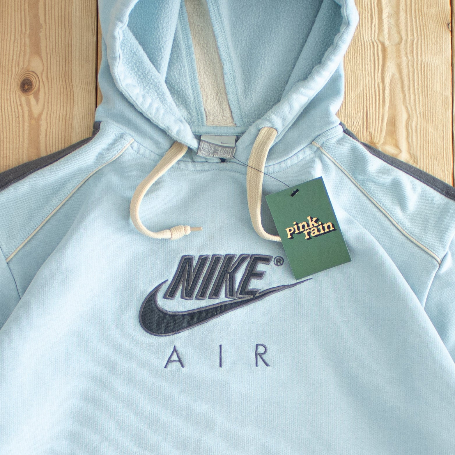 (M) Nike Air Vintage Embroidered Hoodie Blue