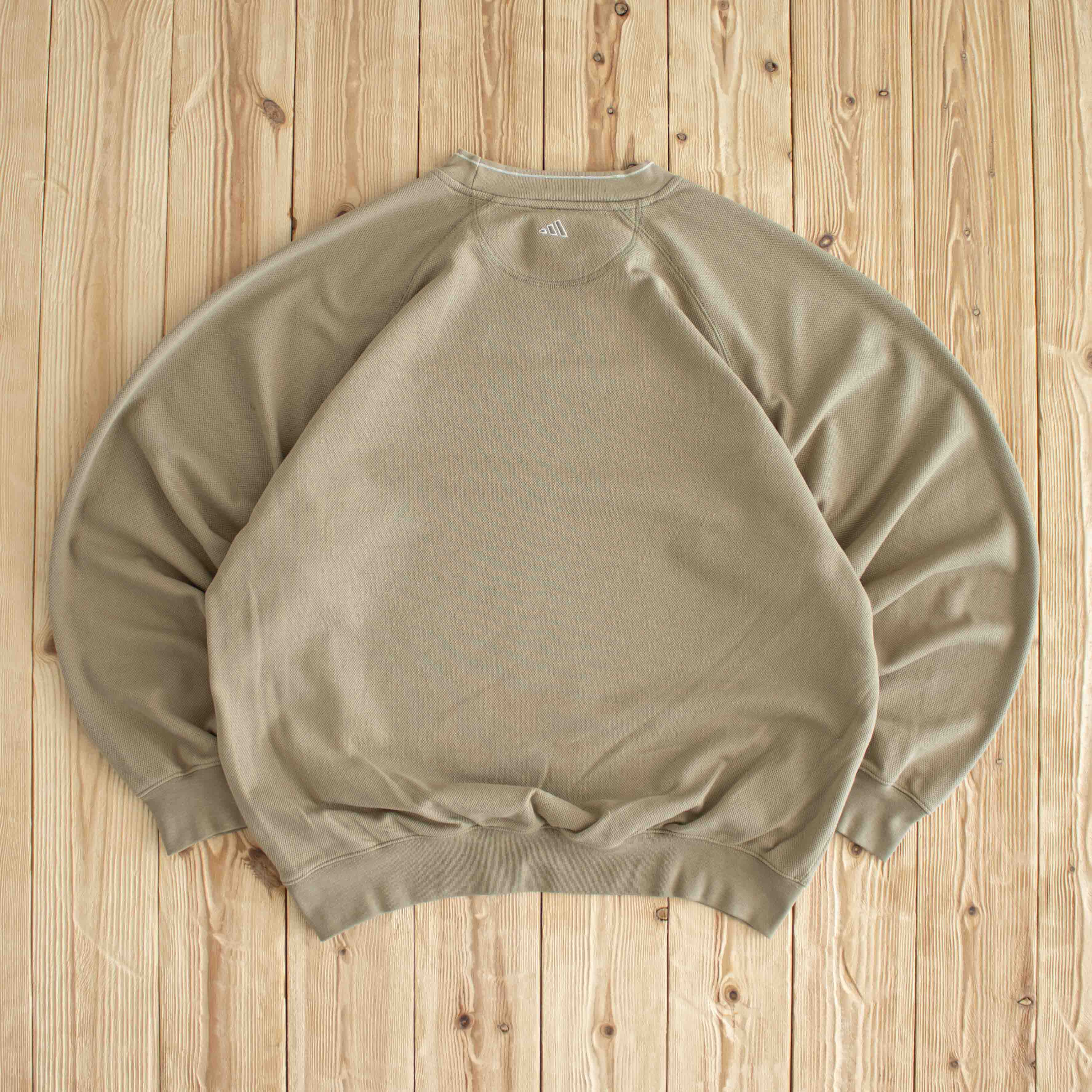 (L) Adidas Golf Vintage Embroidered Sweatshirt Beige