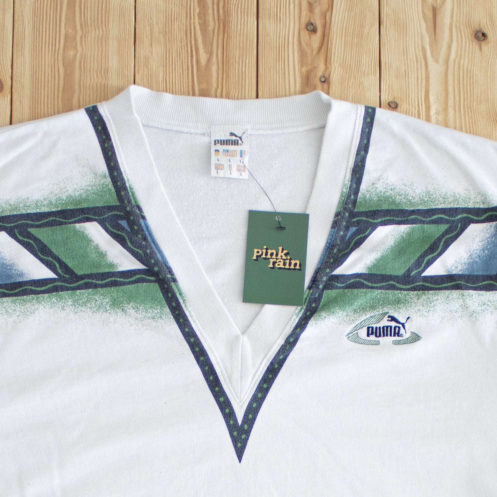 (L) Puma Vintage Embroidered Vest White