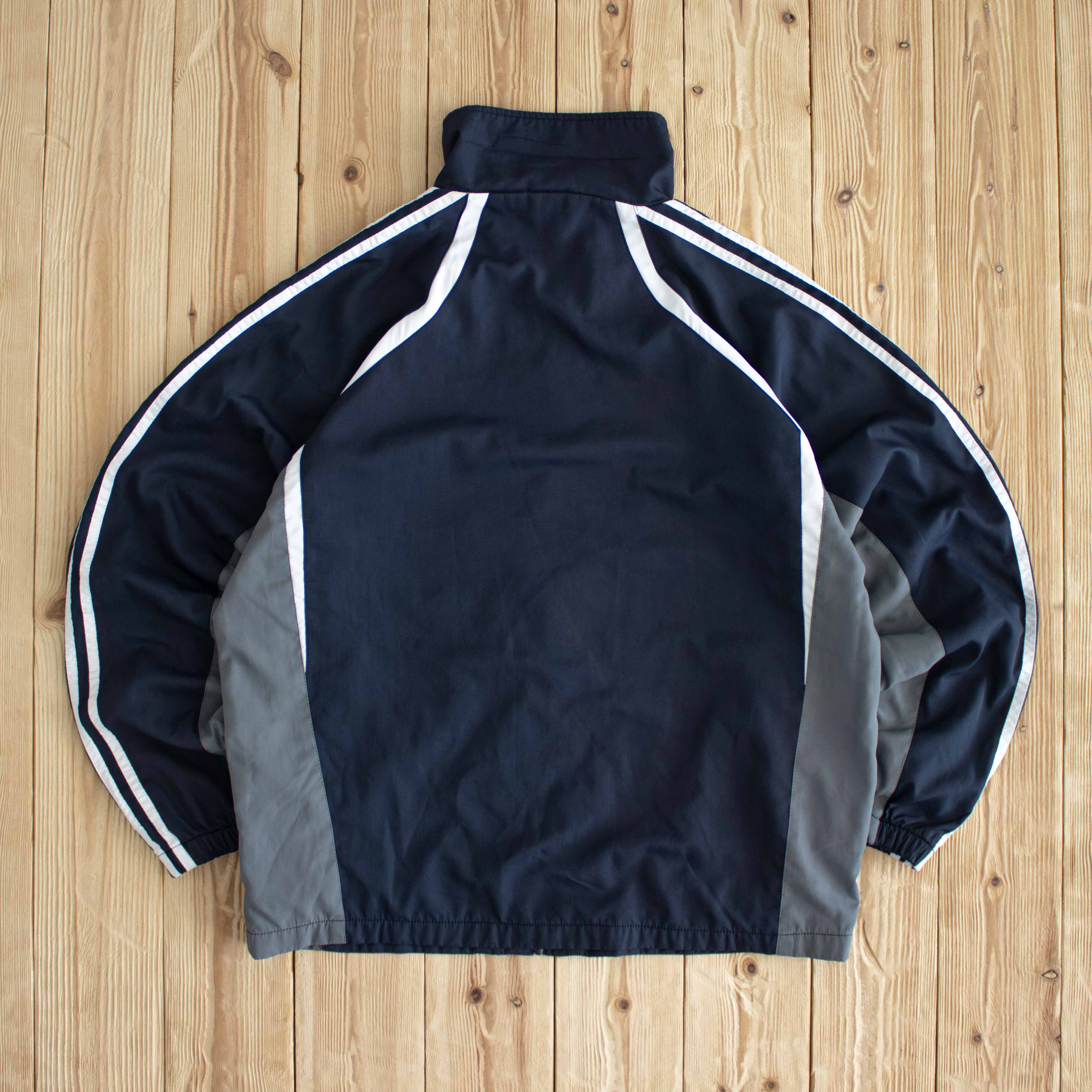 (M) Adidas Vintage Embroidered Jacket Blue