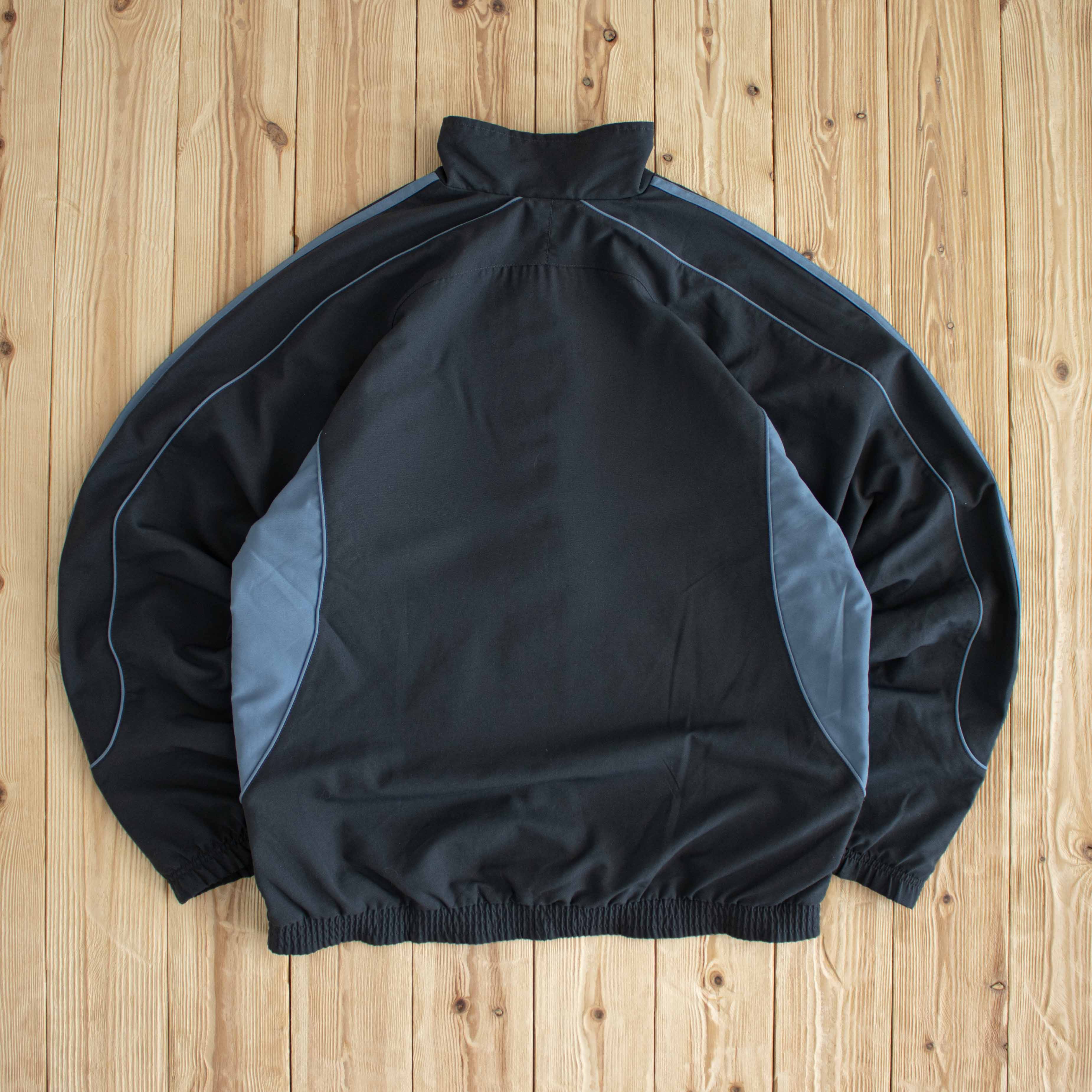 (L) Adidas Vintage Essential Embroidered Jacket Gray