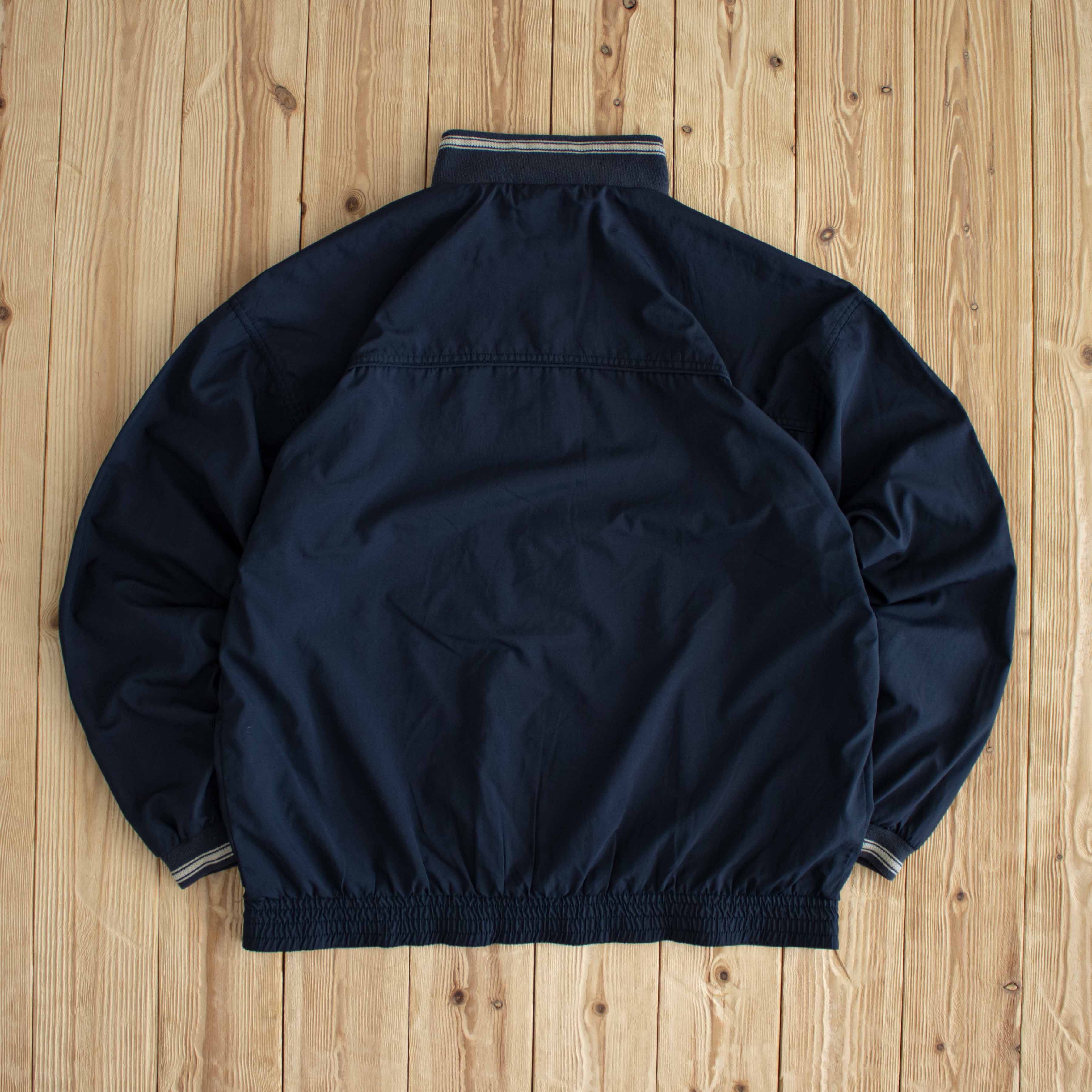 (L) Adidas Vintage Essential Embroidered Jacket Blue