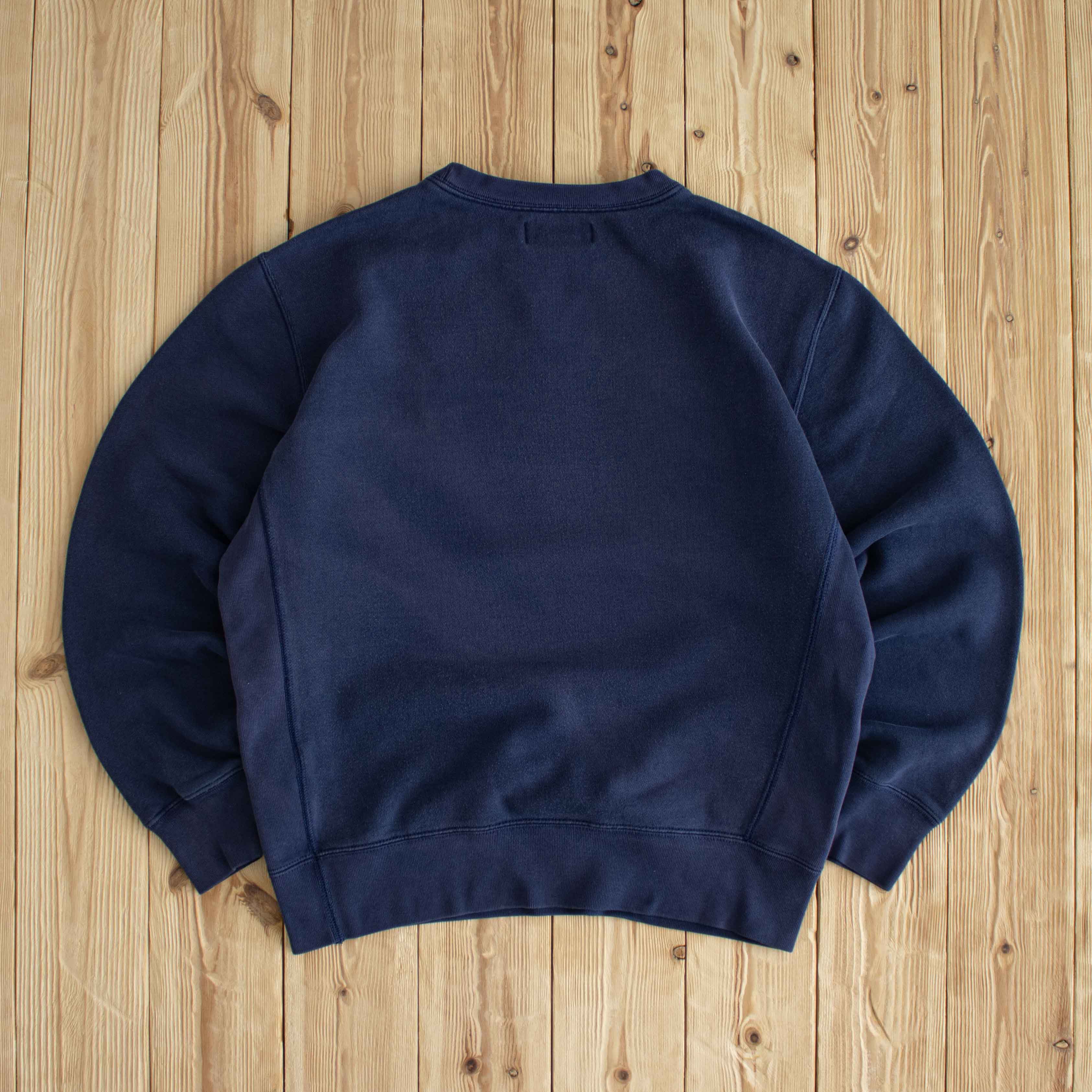(S/M) Ralph Lauren Polo Vintage Embroidered Sweatshirt Blue