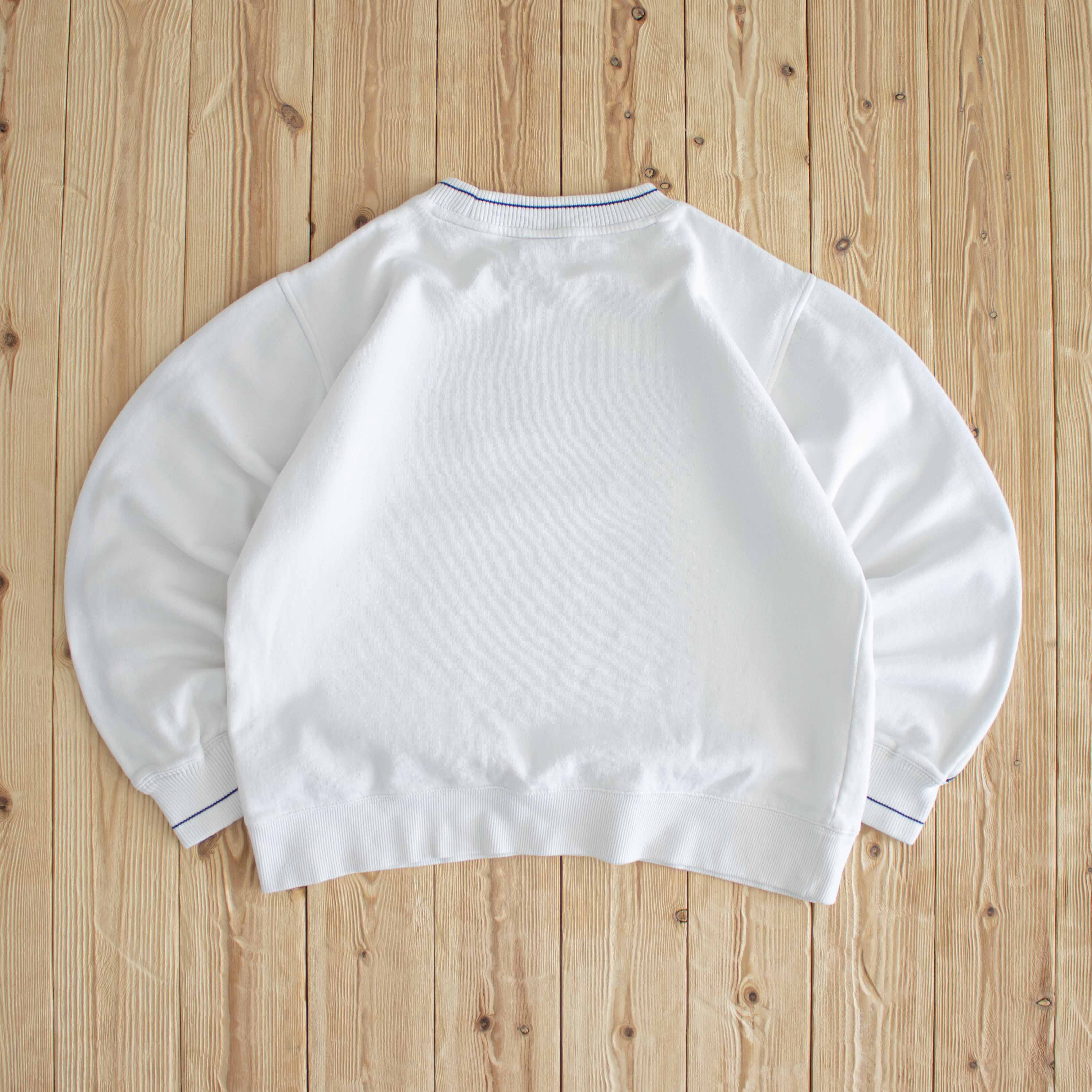(M) Nike Spell Out Vintage Embroidered Sweatshirt White