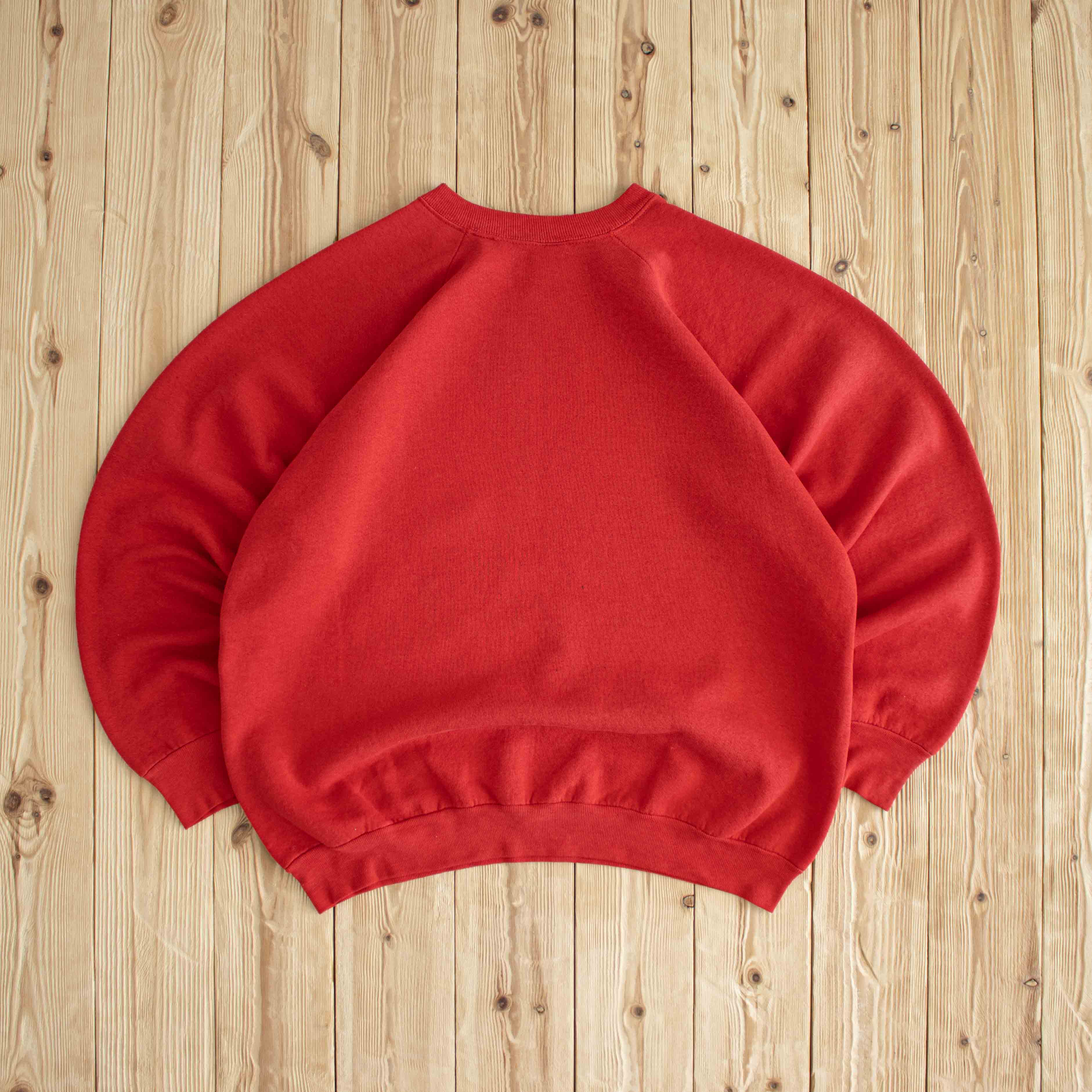 (M/L) Chicago Bulls Vintage Printed Sweatshirt Red