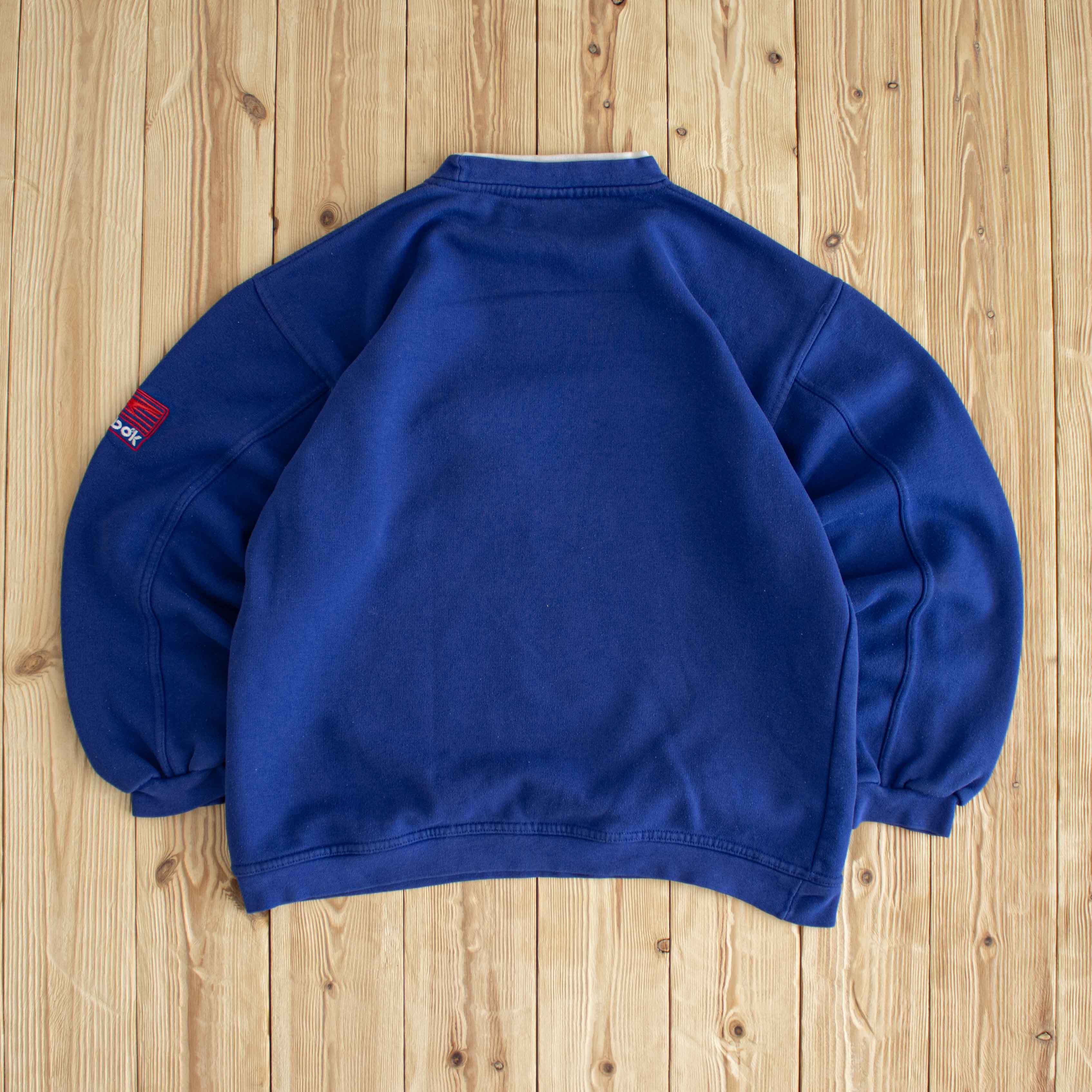 (S) Reebok Vintage Embroidered Sweatshirt Blue