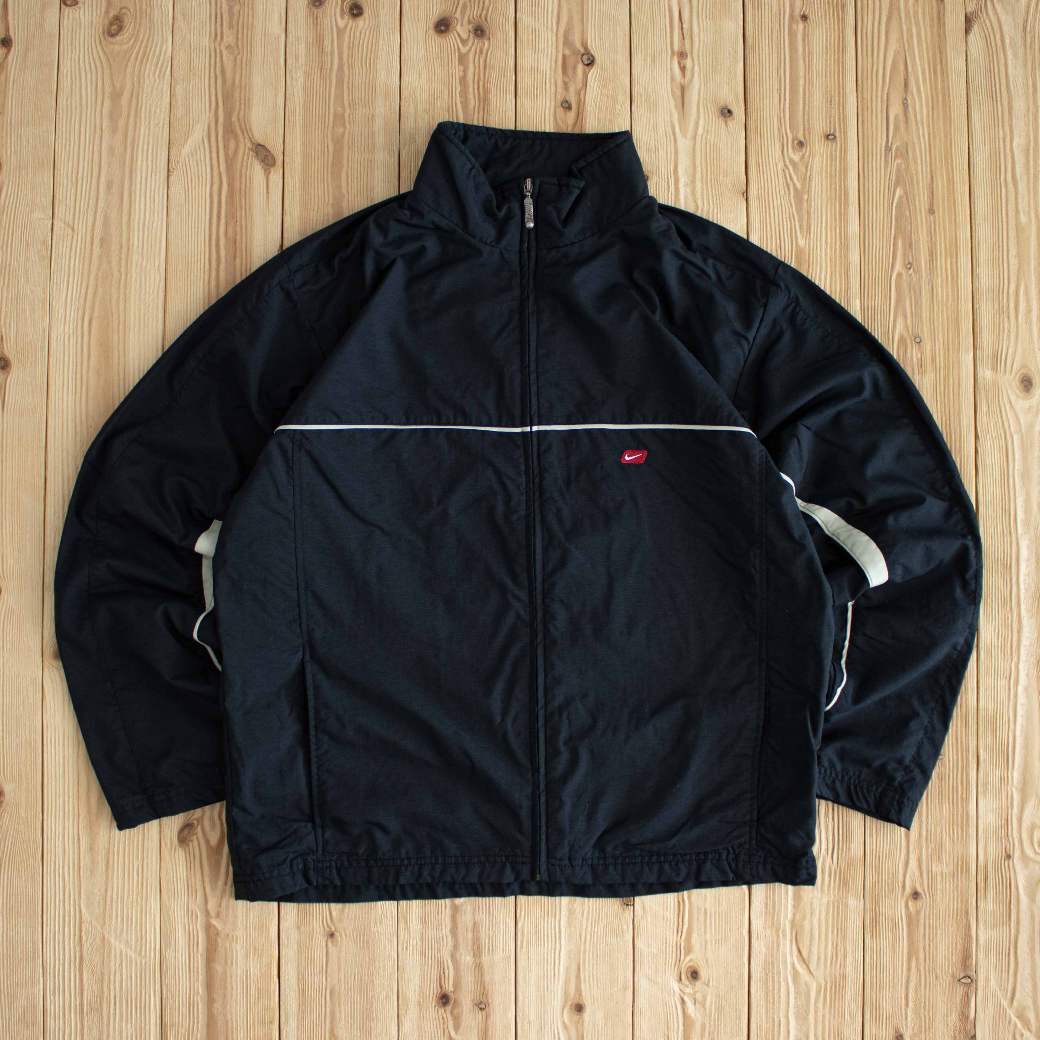 (M/L) Nike Vintage Essential Embroidered Jacket Black
