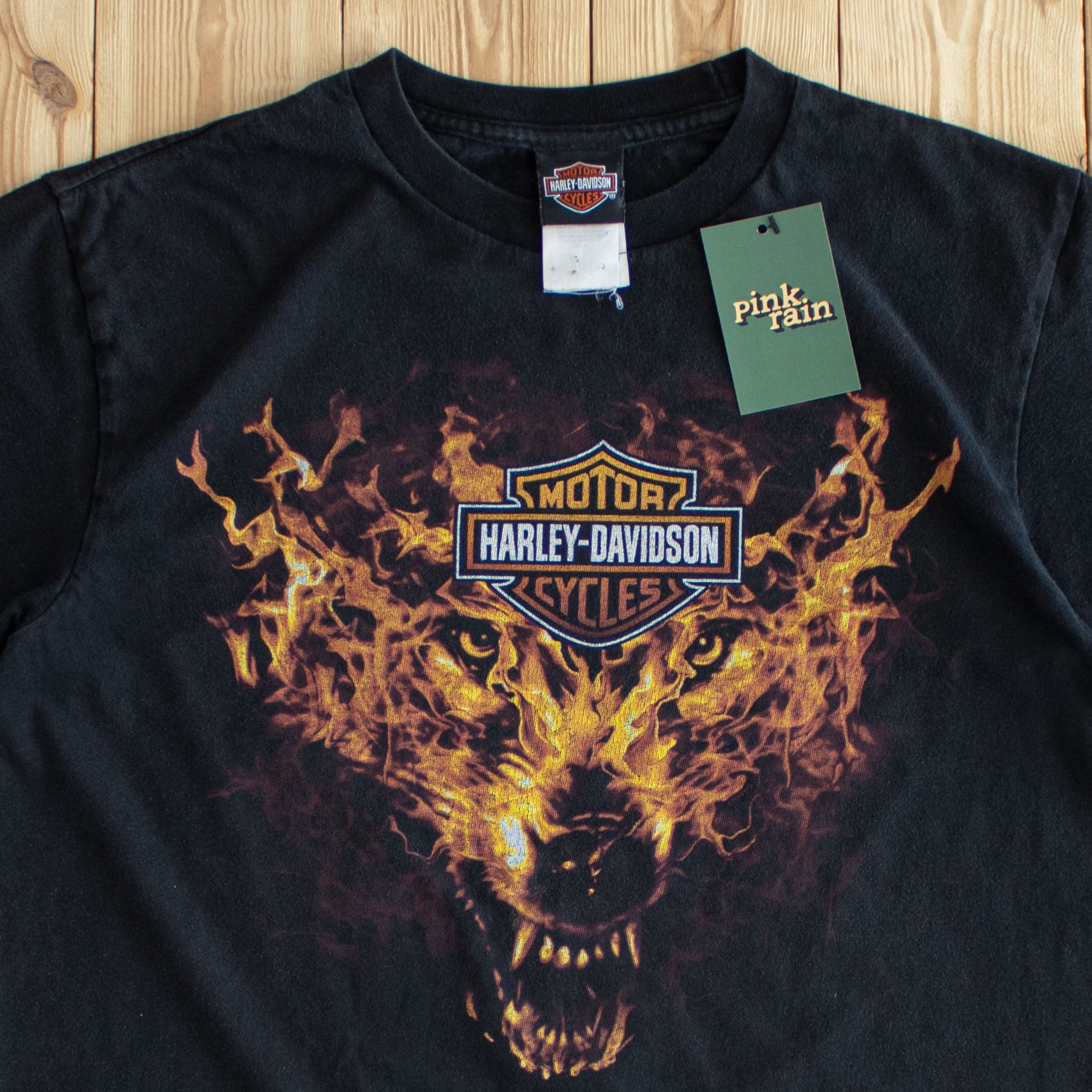 (S/M) Harley Davidson Arrow Vintage T-Shirt Black