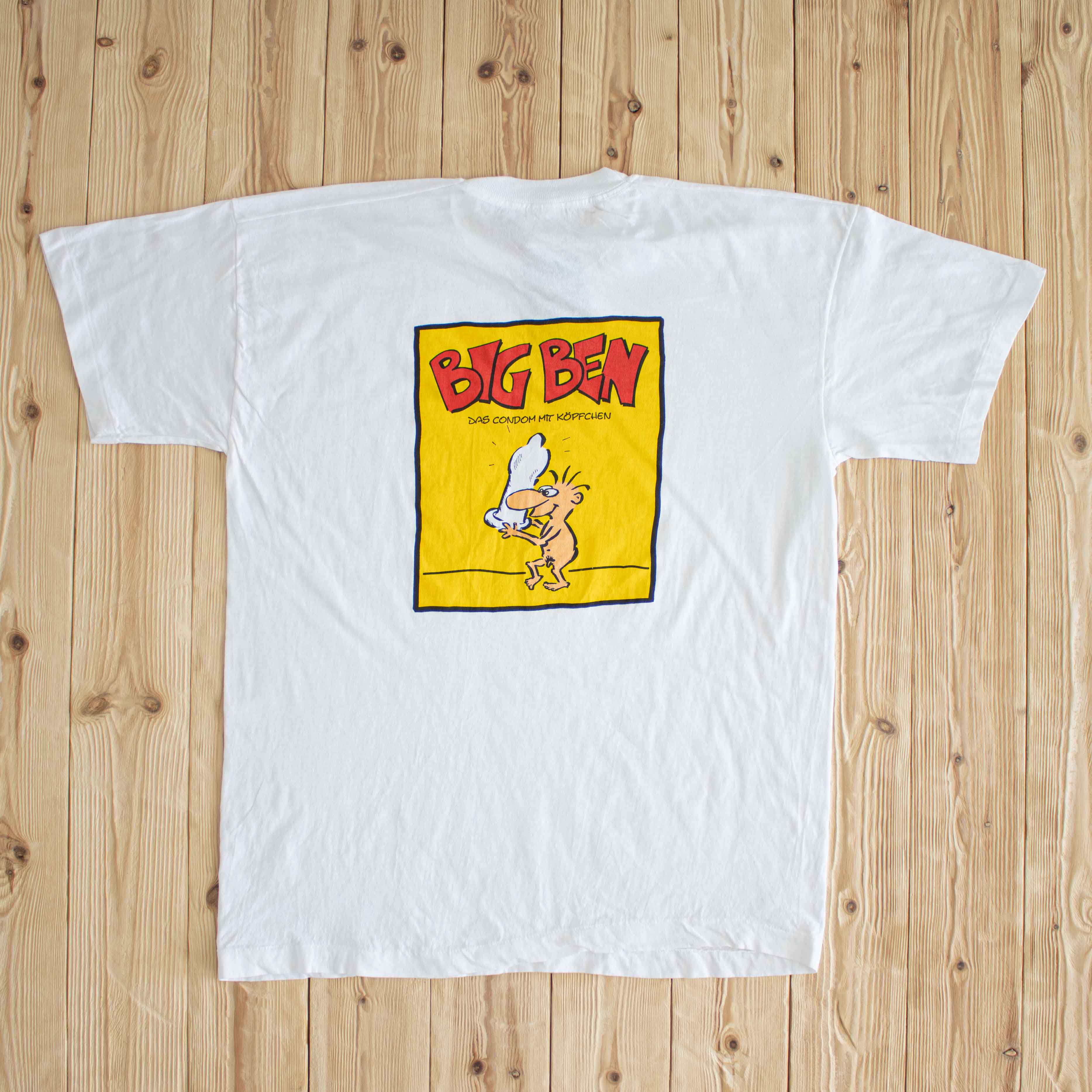(L) Screen Stars Big Ben Vintage T-Shirt White