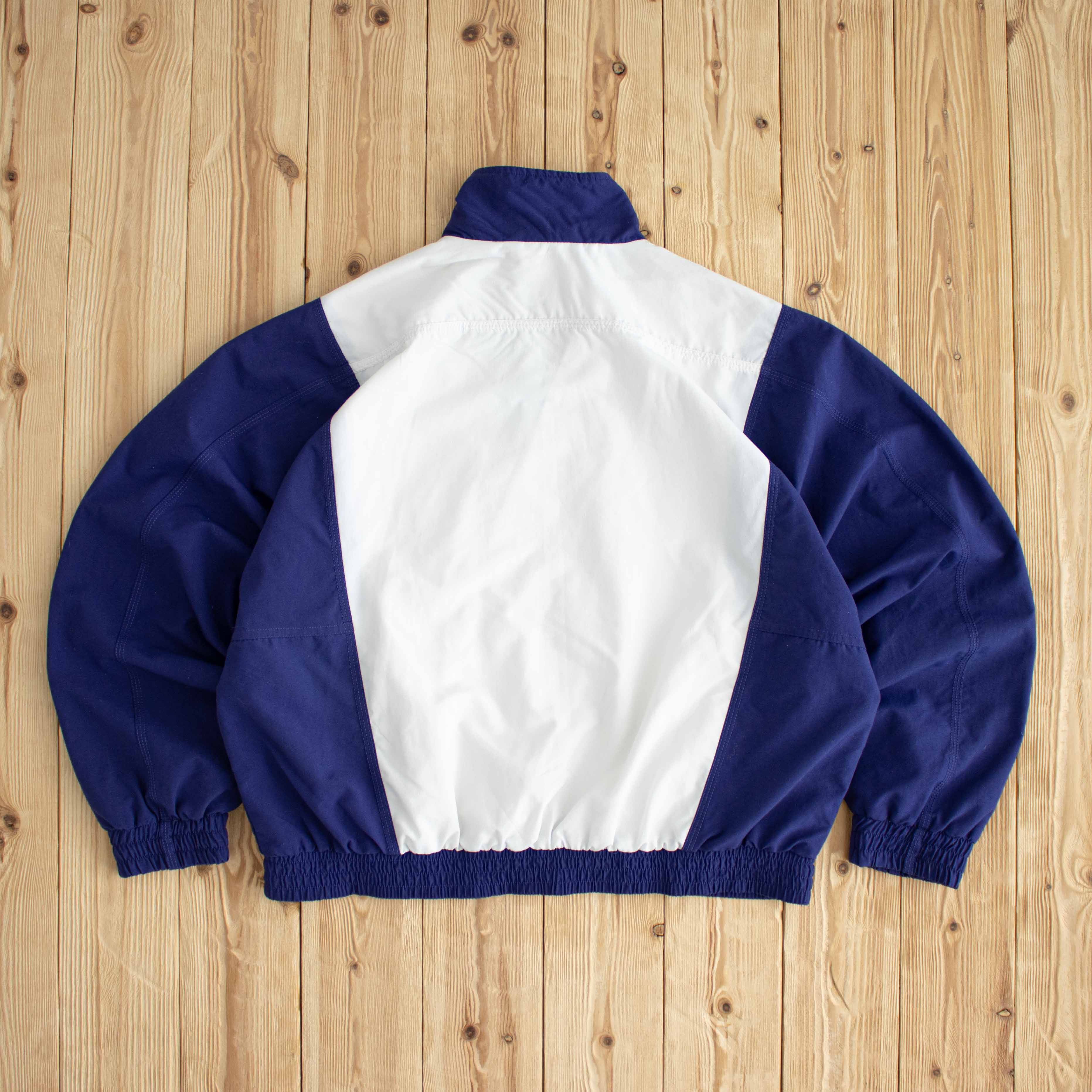 (M) Adidas Vintage Embroidered Jacket Blue