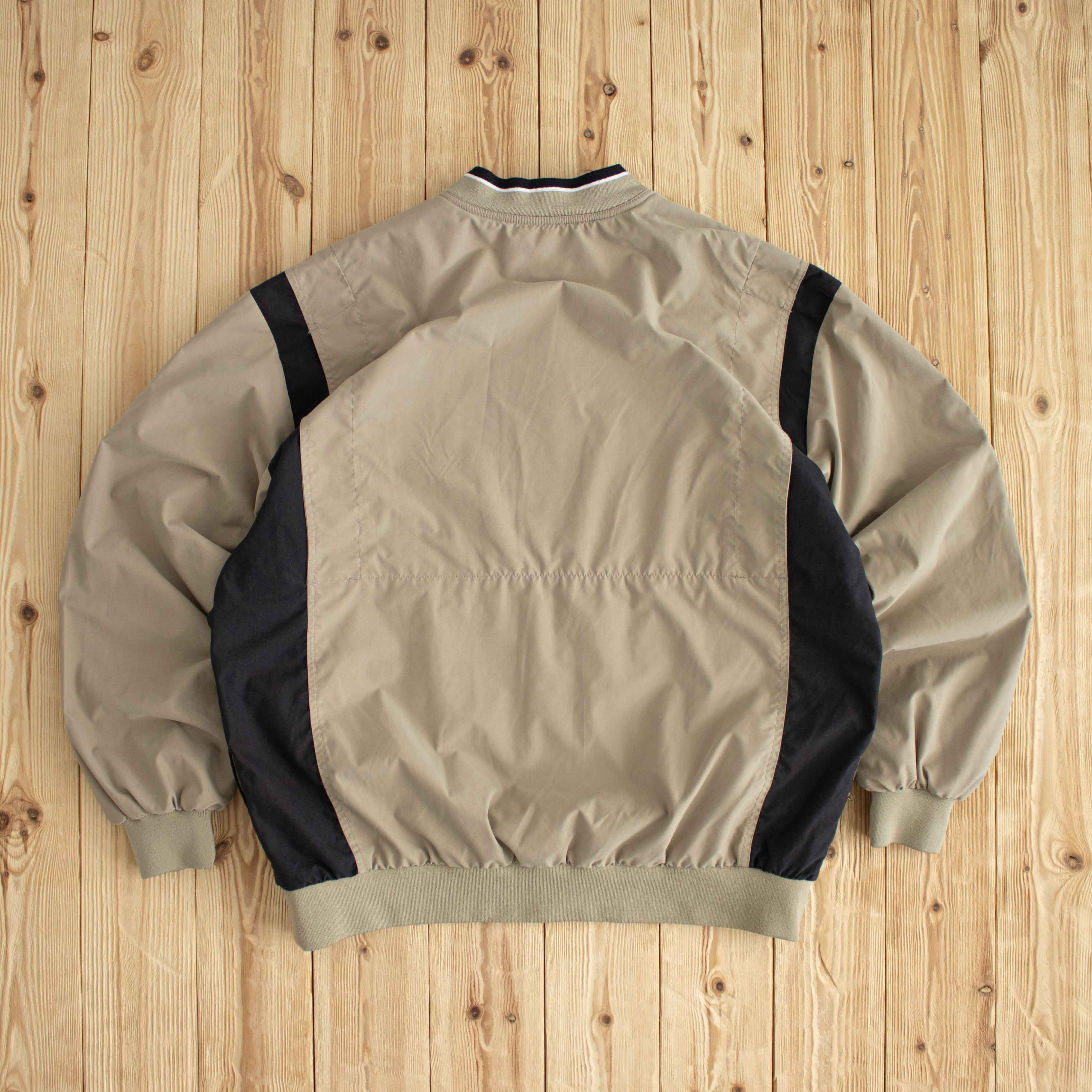 (L/XL) Nike Golf Vintage Embroidered Windbreaker/Sweatshirt Beige