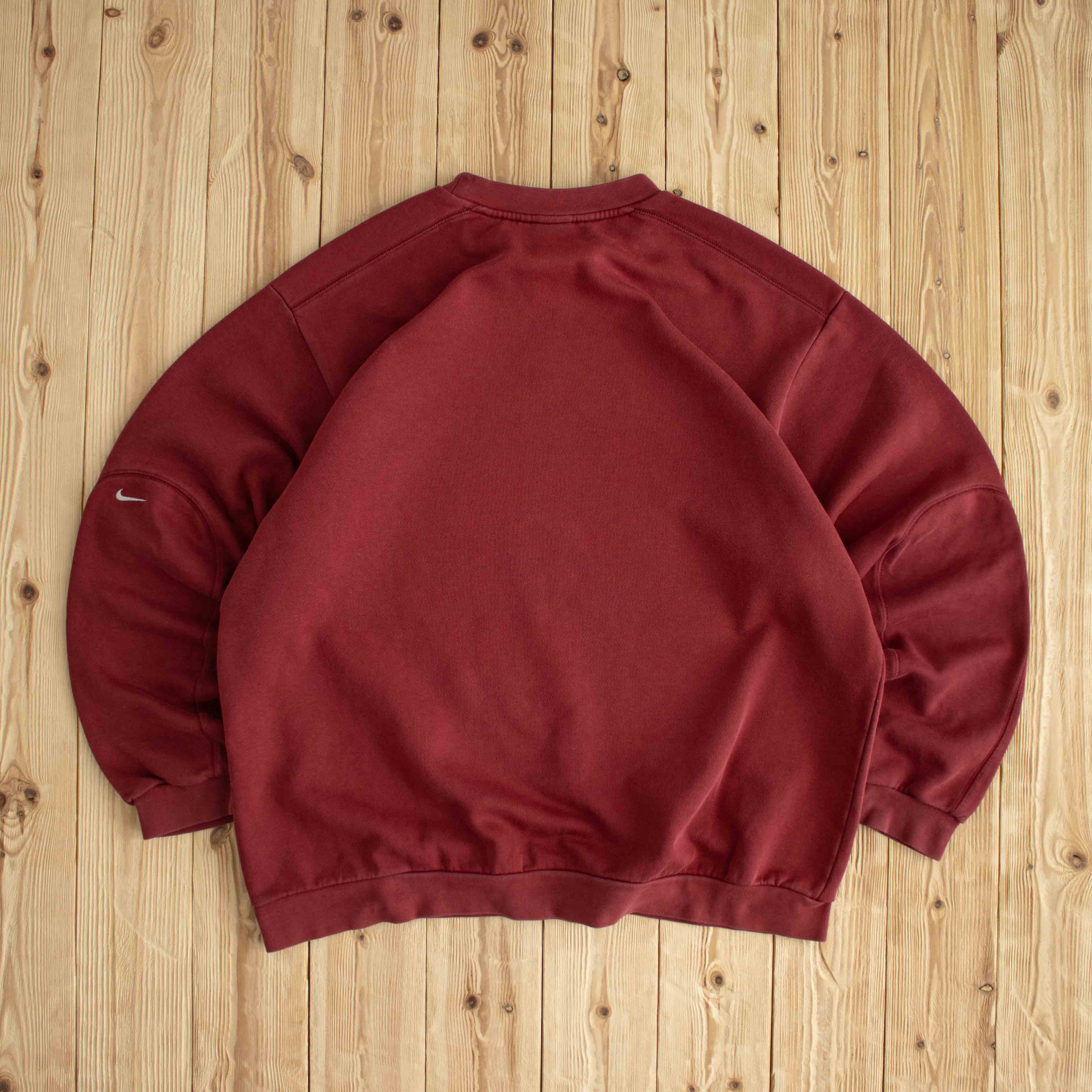 (XL) Nike Vintage Embroidered Sweatshirt Burgundy Red