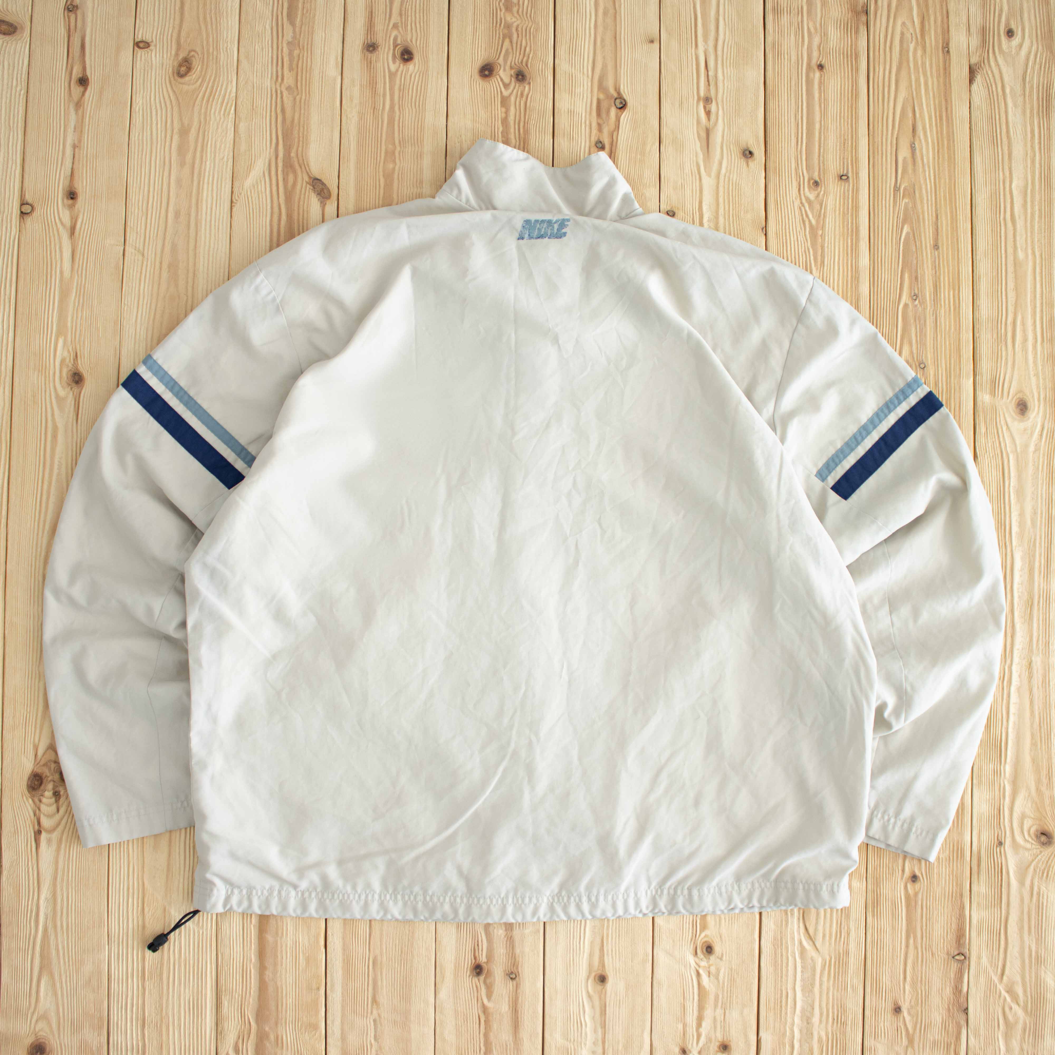 (XL/XXL) Nike Mini Swoosh Vintage Embroidered Jacket Beige