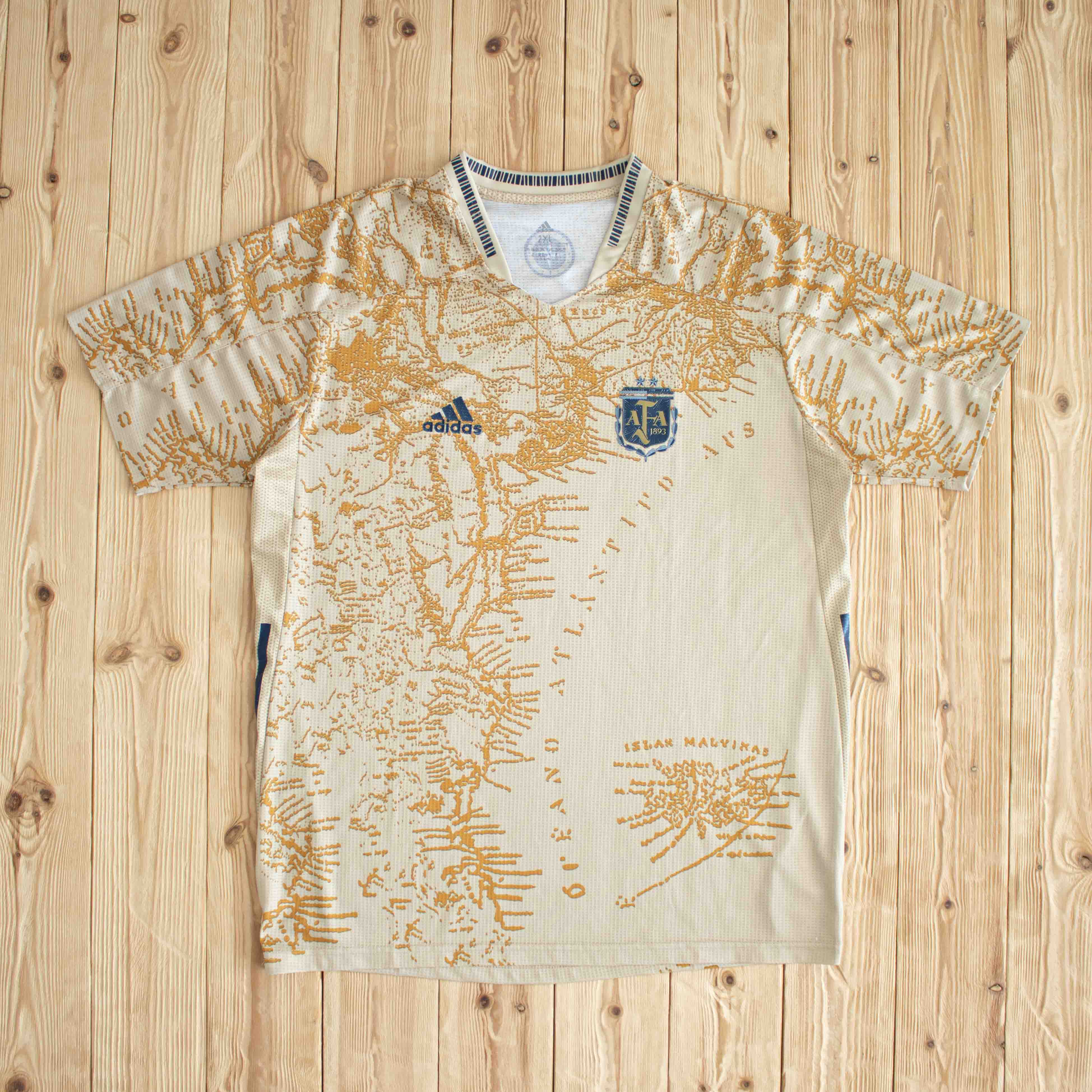 (L/XL) Adidas Argentina Jersey Beige