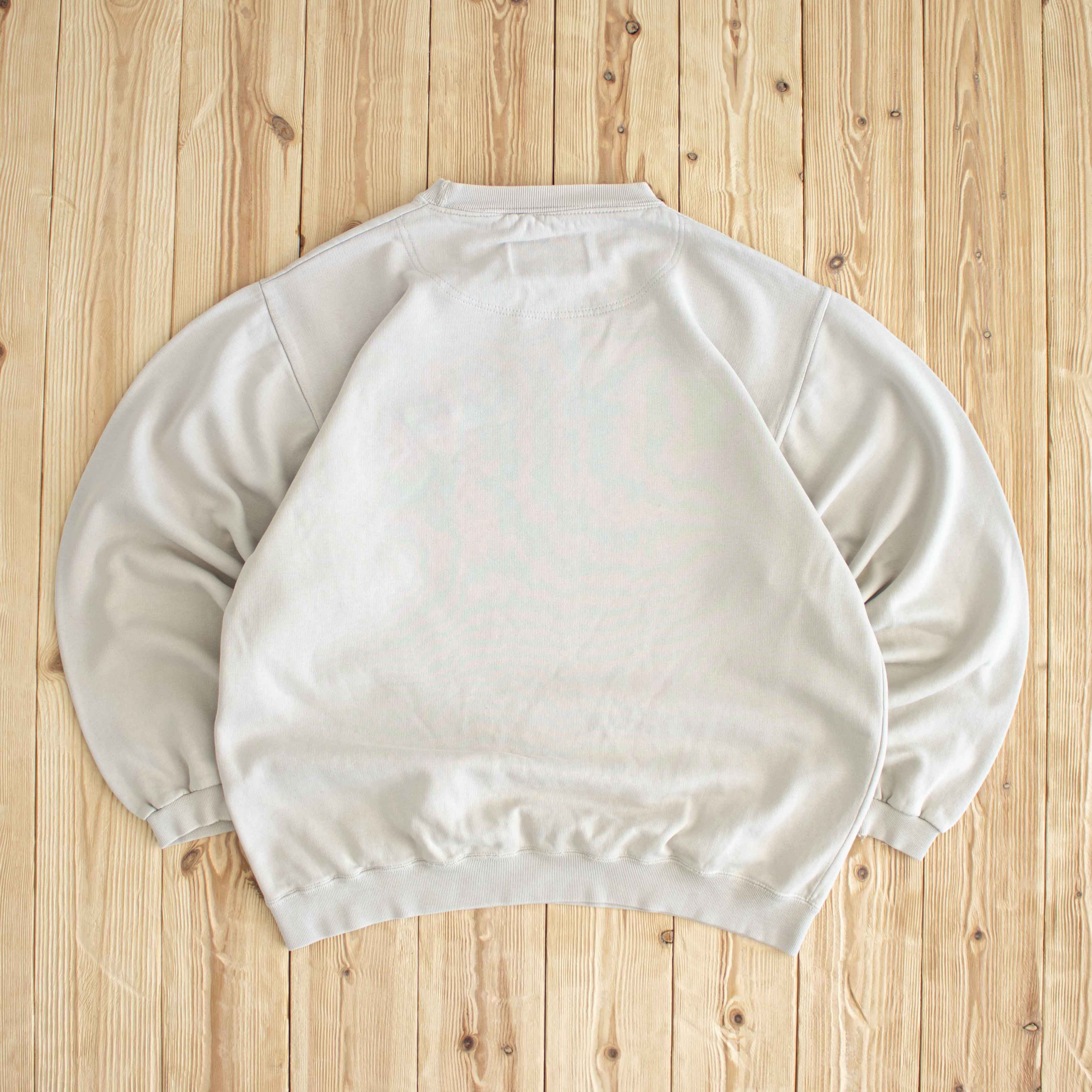 (M) Champion USA Vintage Embroidered Sweatshirt Beige