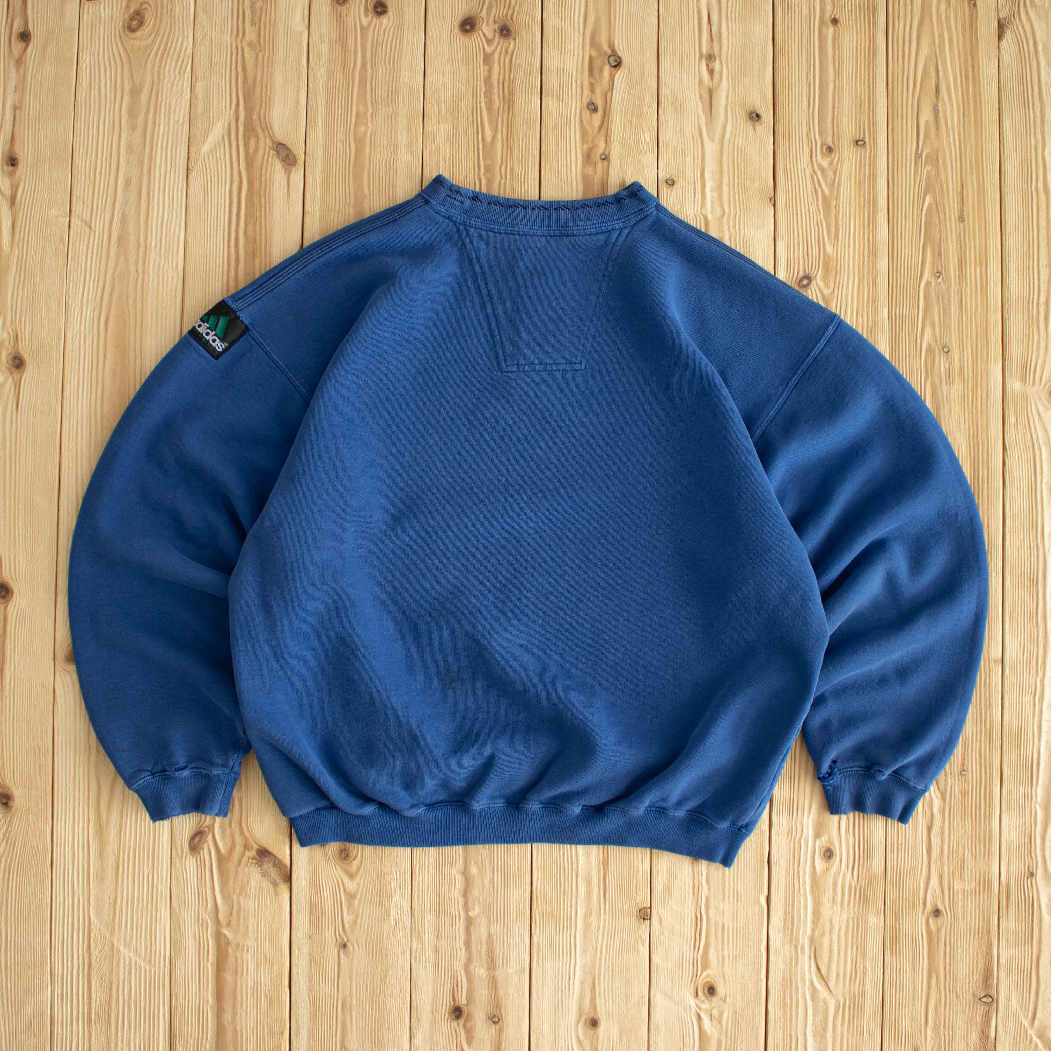 (M) Adidas Equipment Vintage Embroidered Sweatshirt Blue