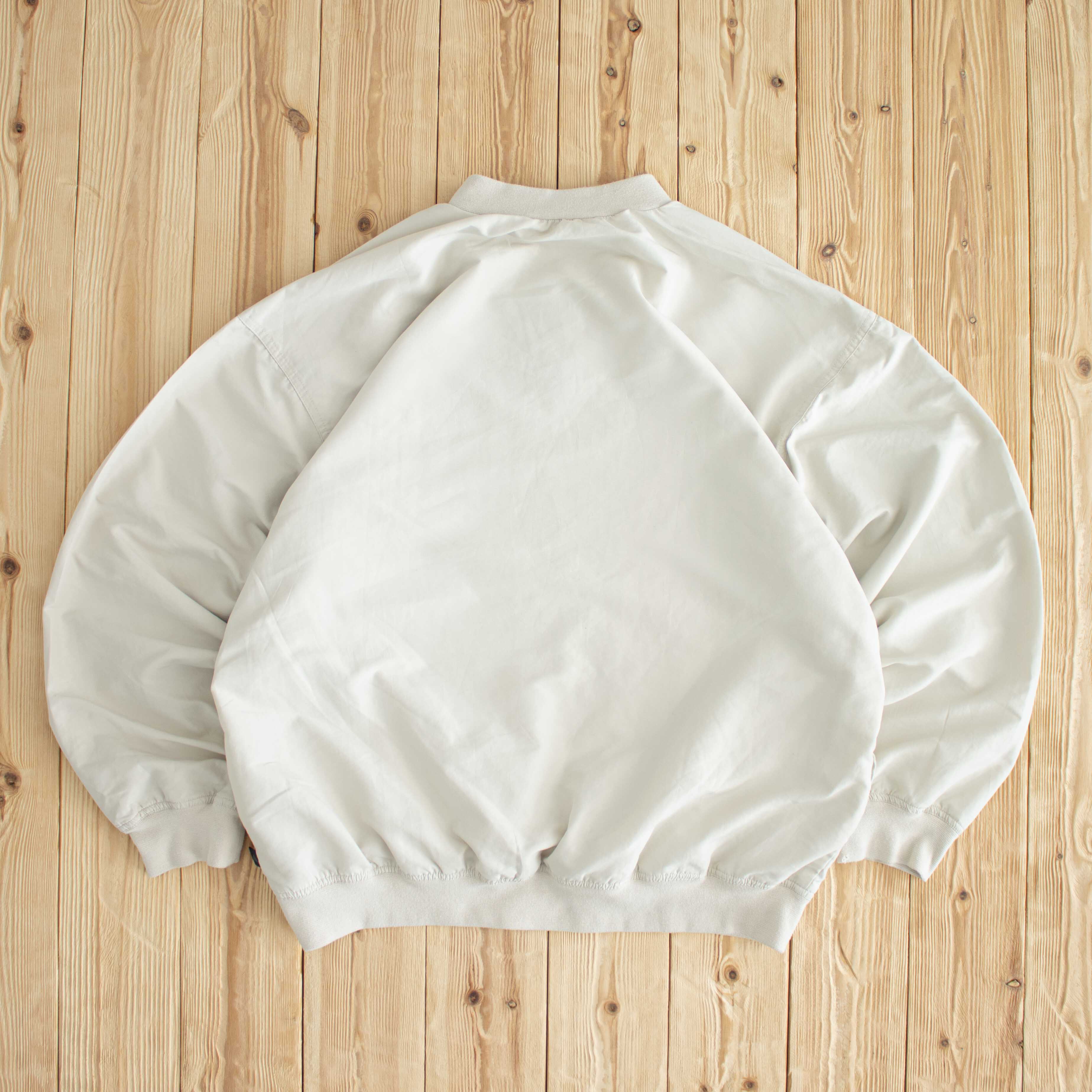 (XL) Adidas Vintage Essential Embroidered Sweatshirt/Windbreaker Beige